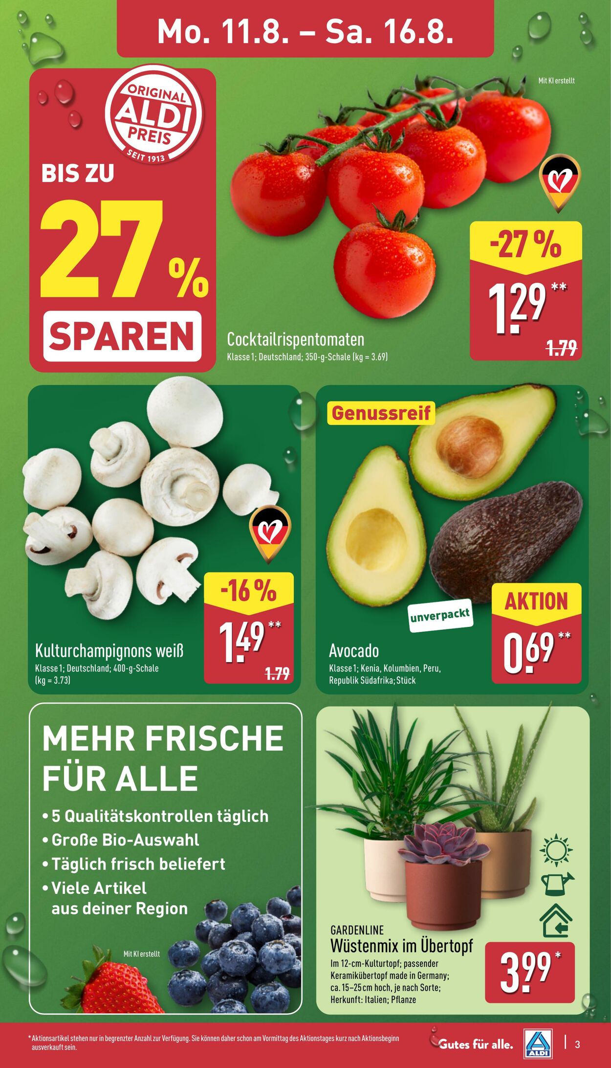 Prospekt Aldi-Nord 11.08.2025 - 16.08.2025