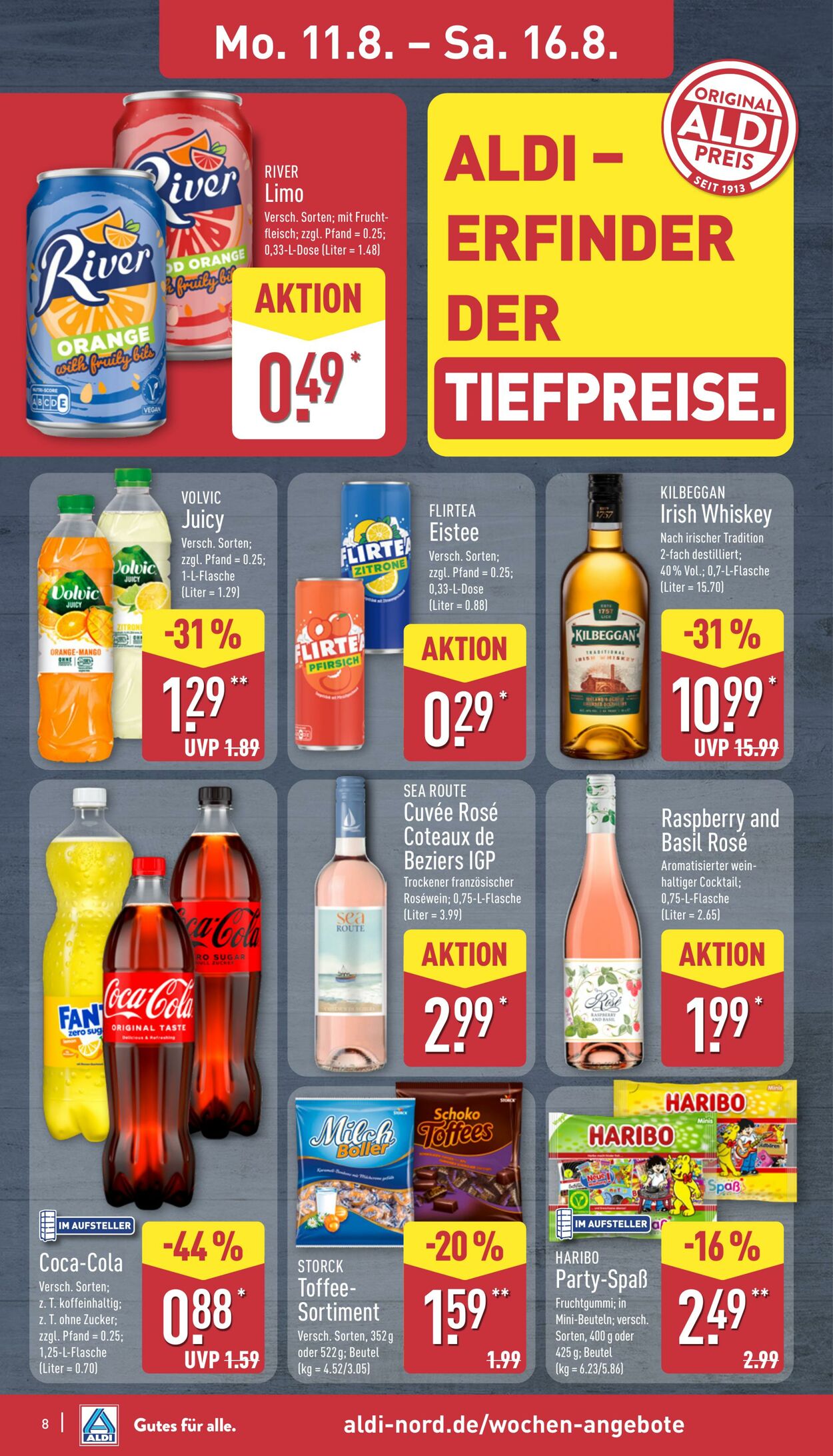 Prospekt Aldi-Nord 11.08.2025 - 16.08.2025