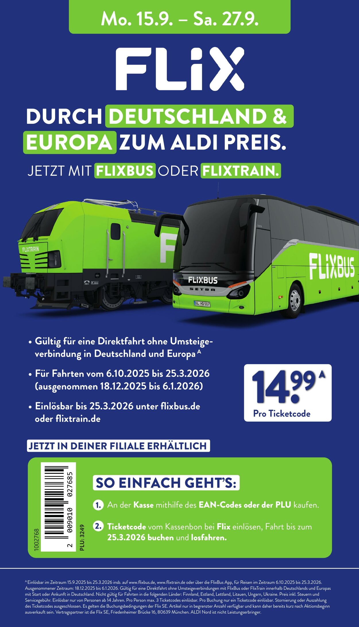 Prospekt Aldi-Nord 22.09.2025 - 27.09.2025