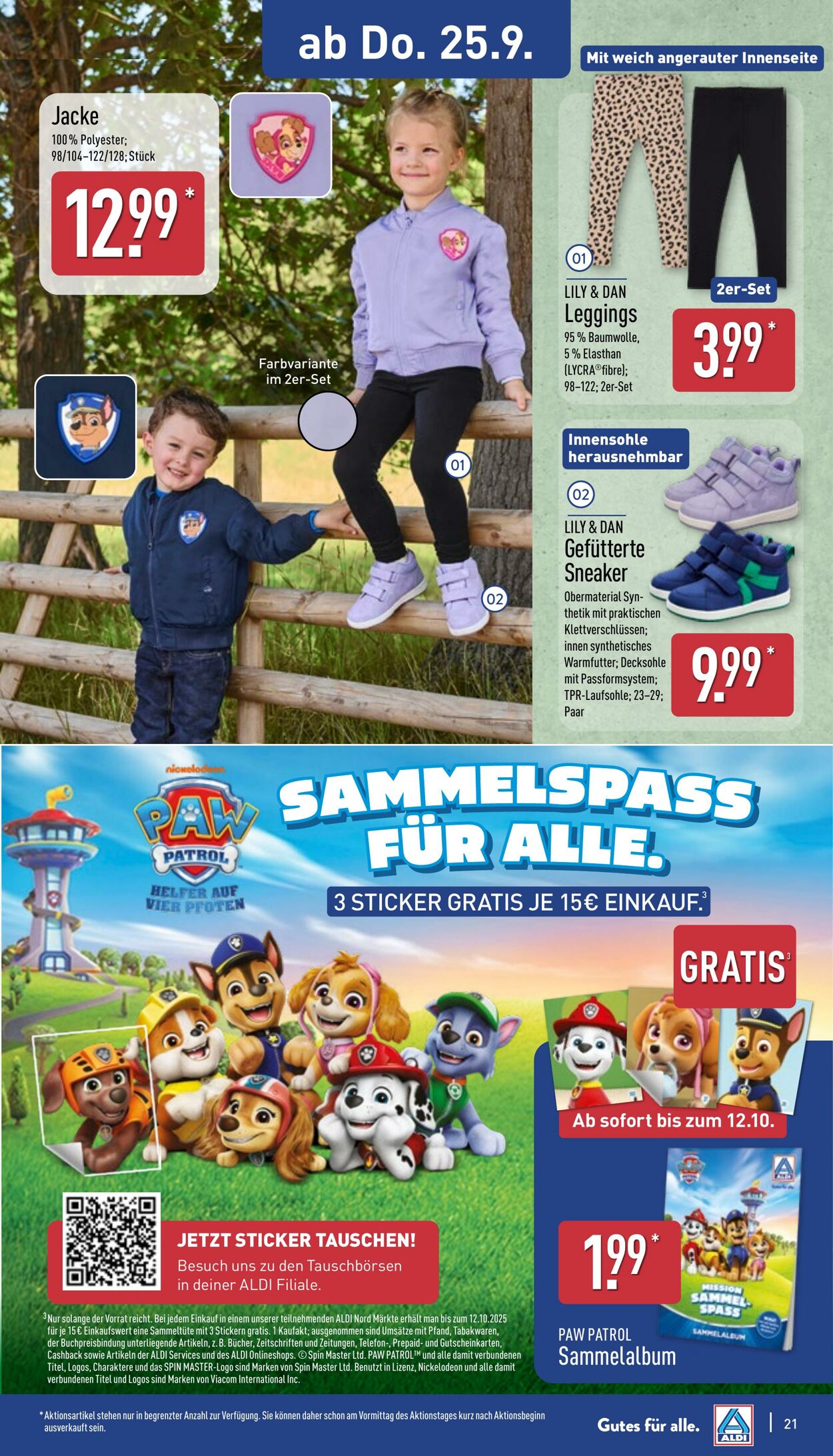 Prospekt Aldi-Nord 22.09.2025 - 27.09.2025