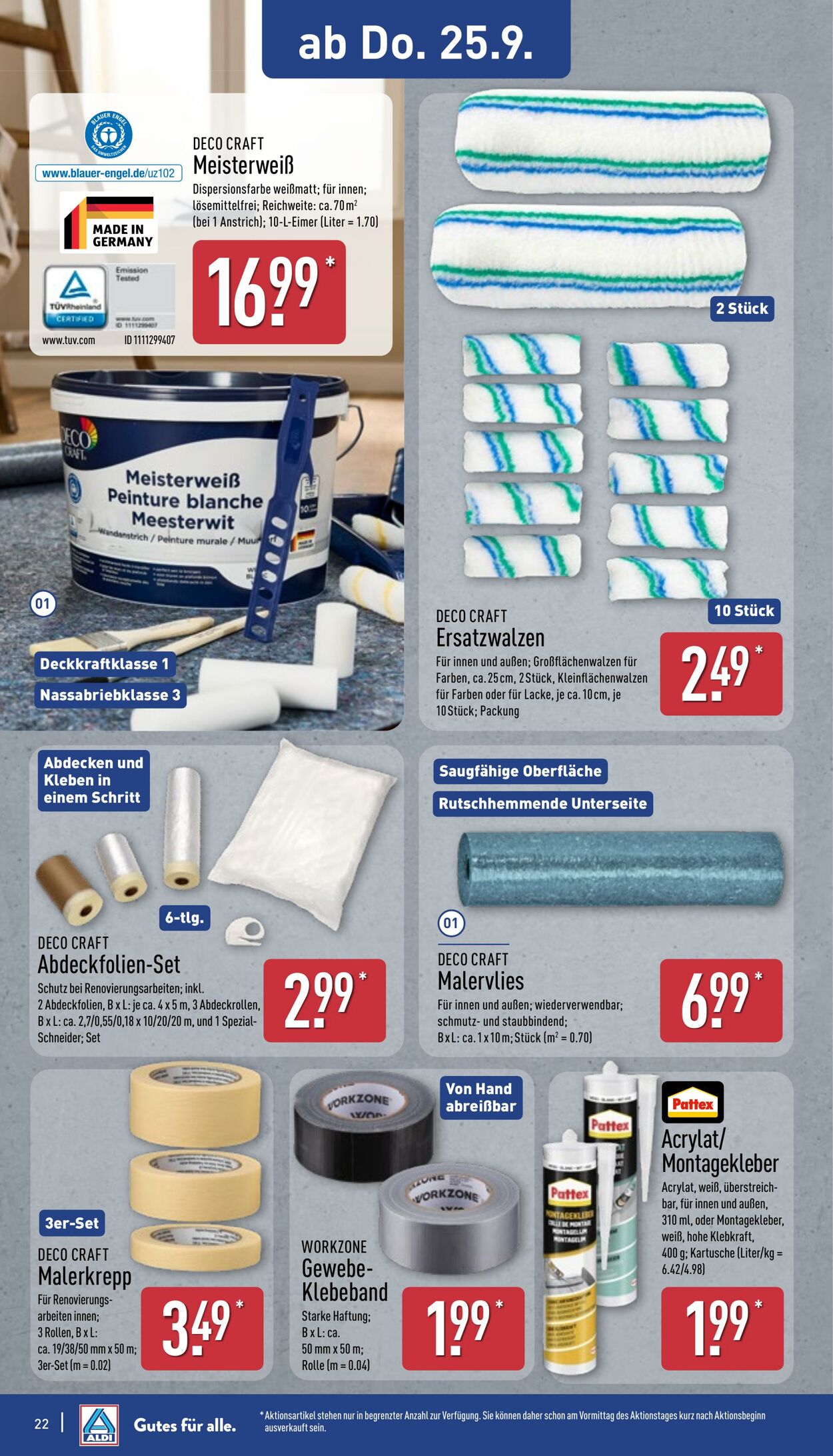 Prospekt Aldi-Nord 22.09.2025 - 27.09.2025