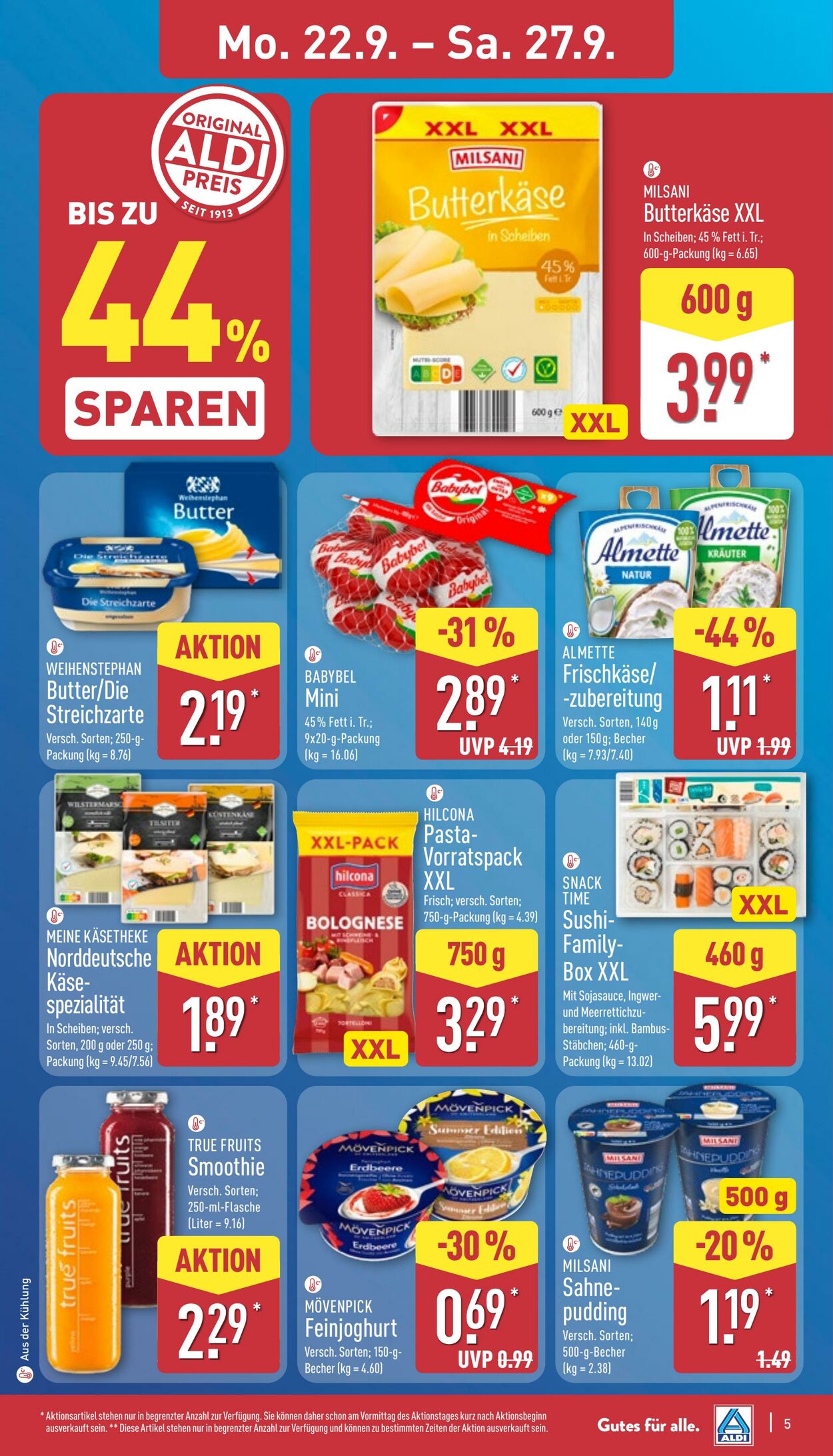 Prospekt Aldi-Nord 22.09.2025 - 27.09.2025