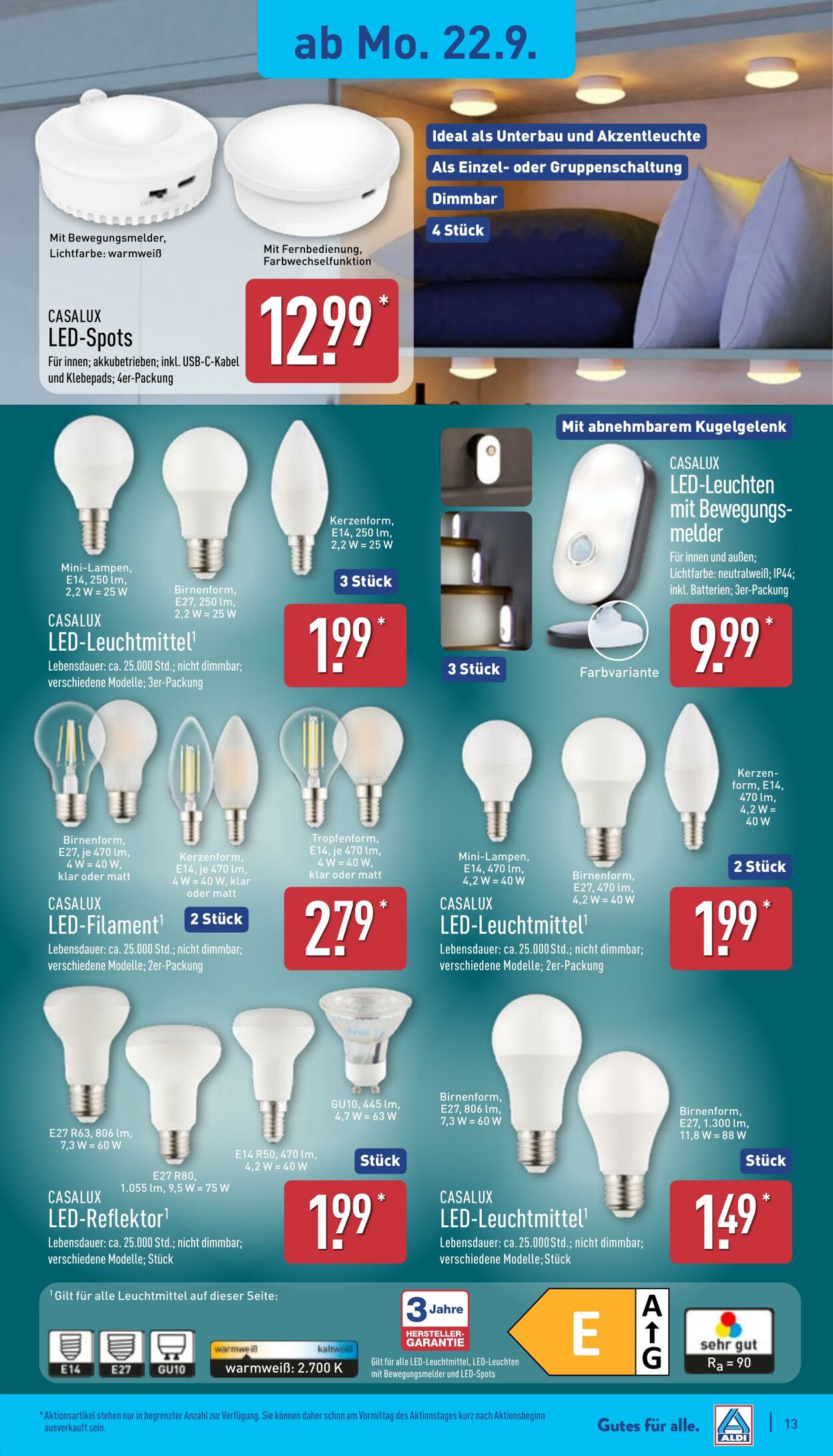 Prospekt Aldi-Nord 22.09.2025 - 27.09.2025