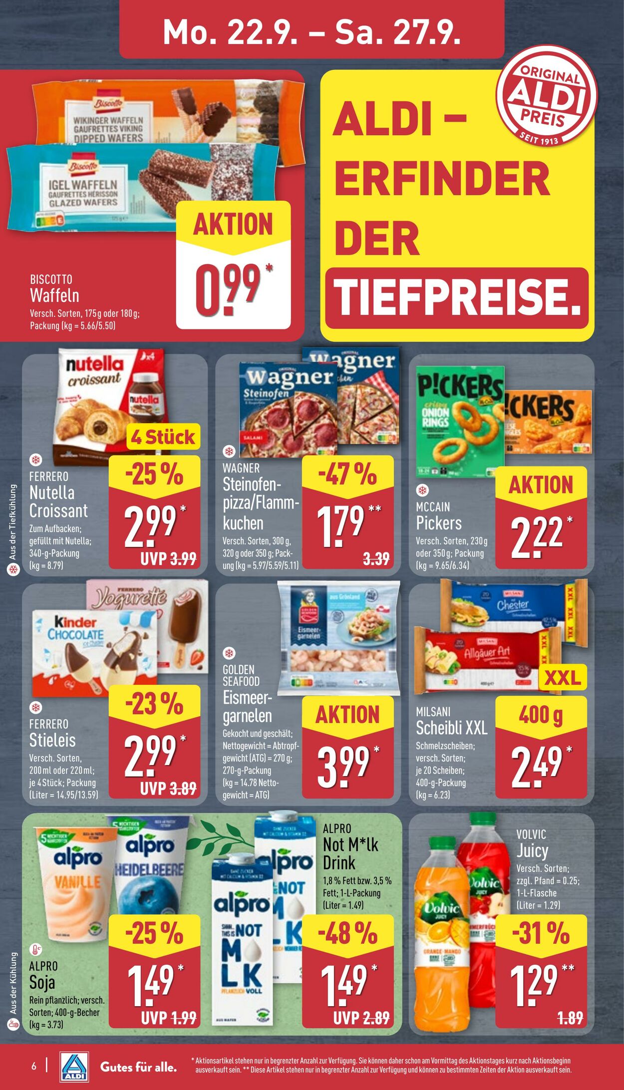 Prospekt Aldi-Nord 22.09.2025 - 27.09.2025