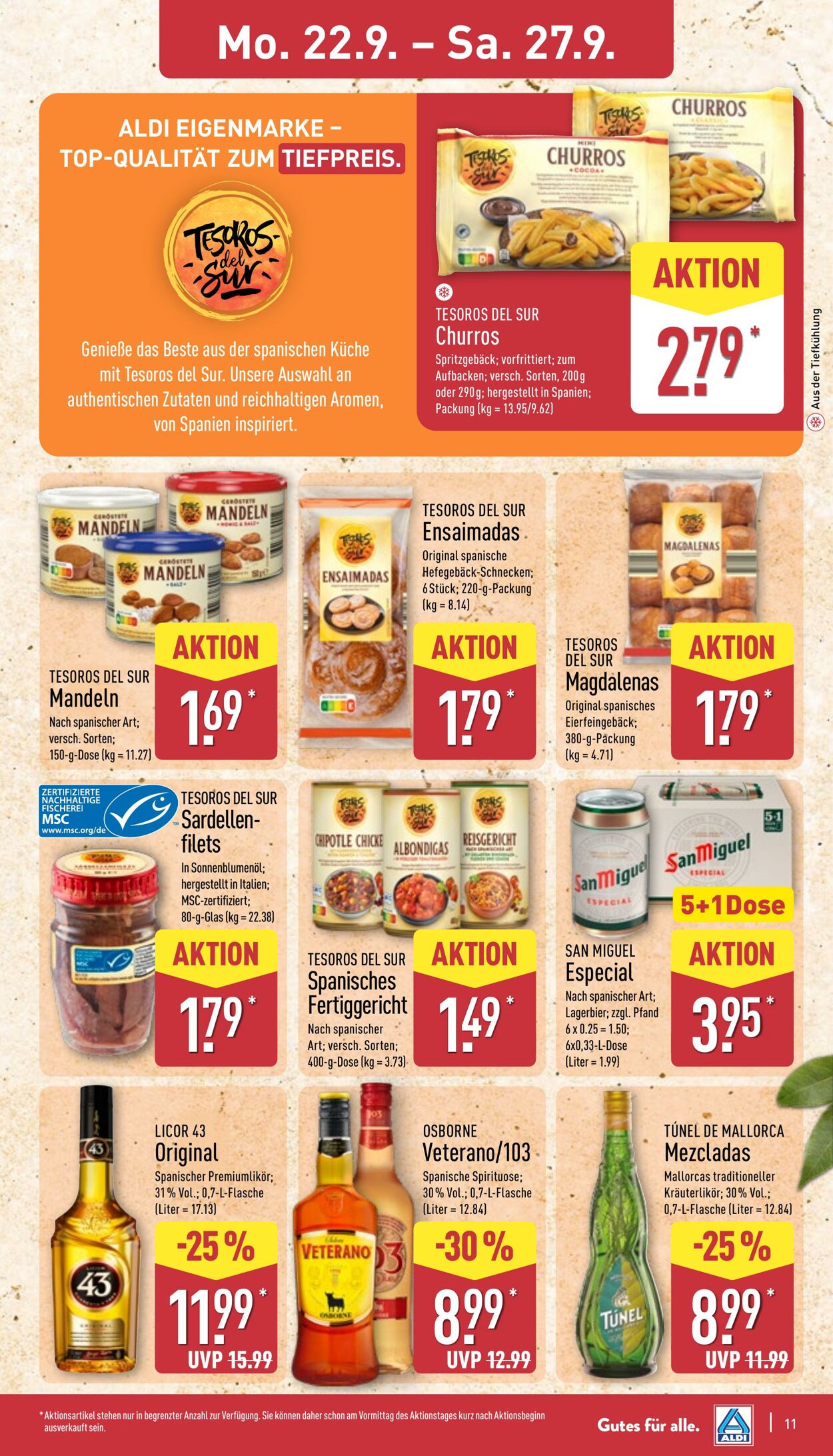 Prospekt Aldi-Nord 22.09.2025 - 27.09.2025