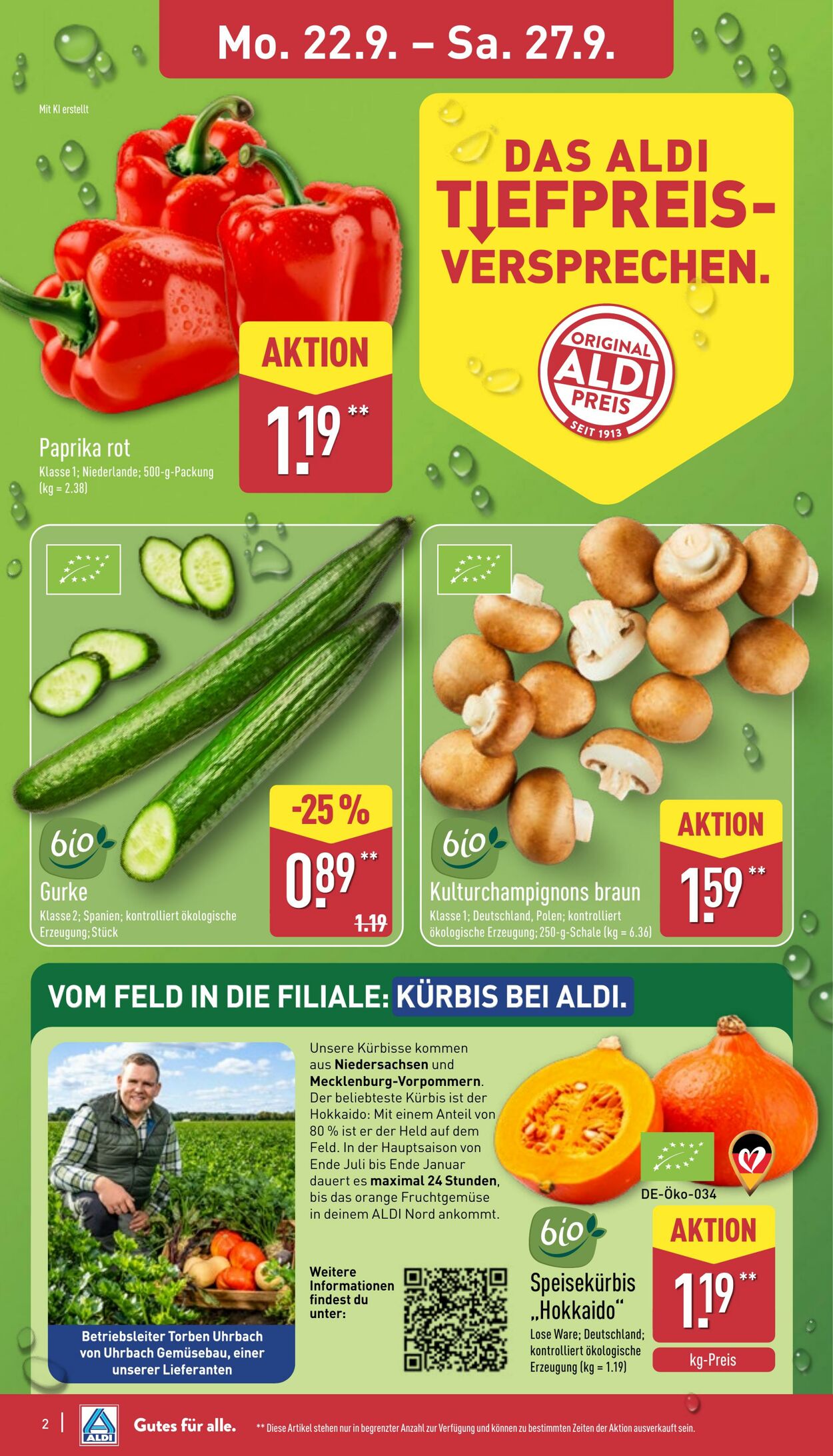 Prospekt Aldi-Nord 22.09.2025 - 27.09.2025