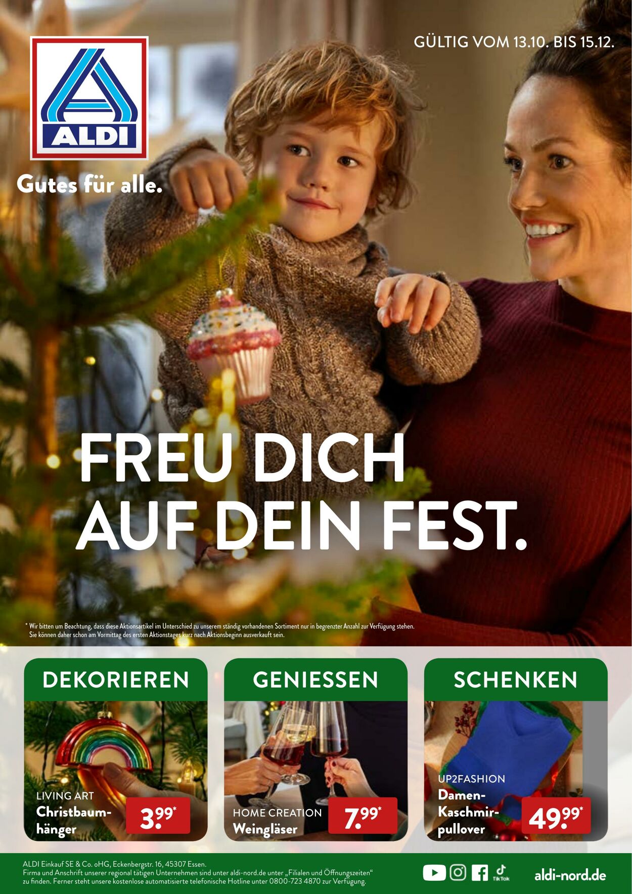 Prospekt Aldi-Nord 13.10.2022 - 15.12.2022