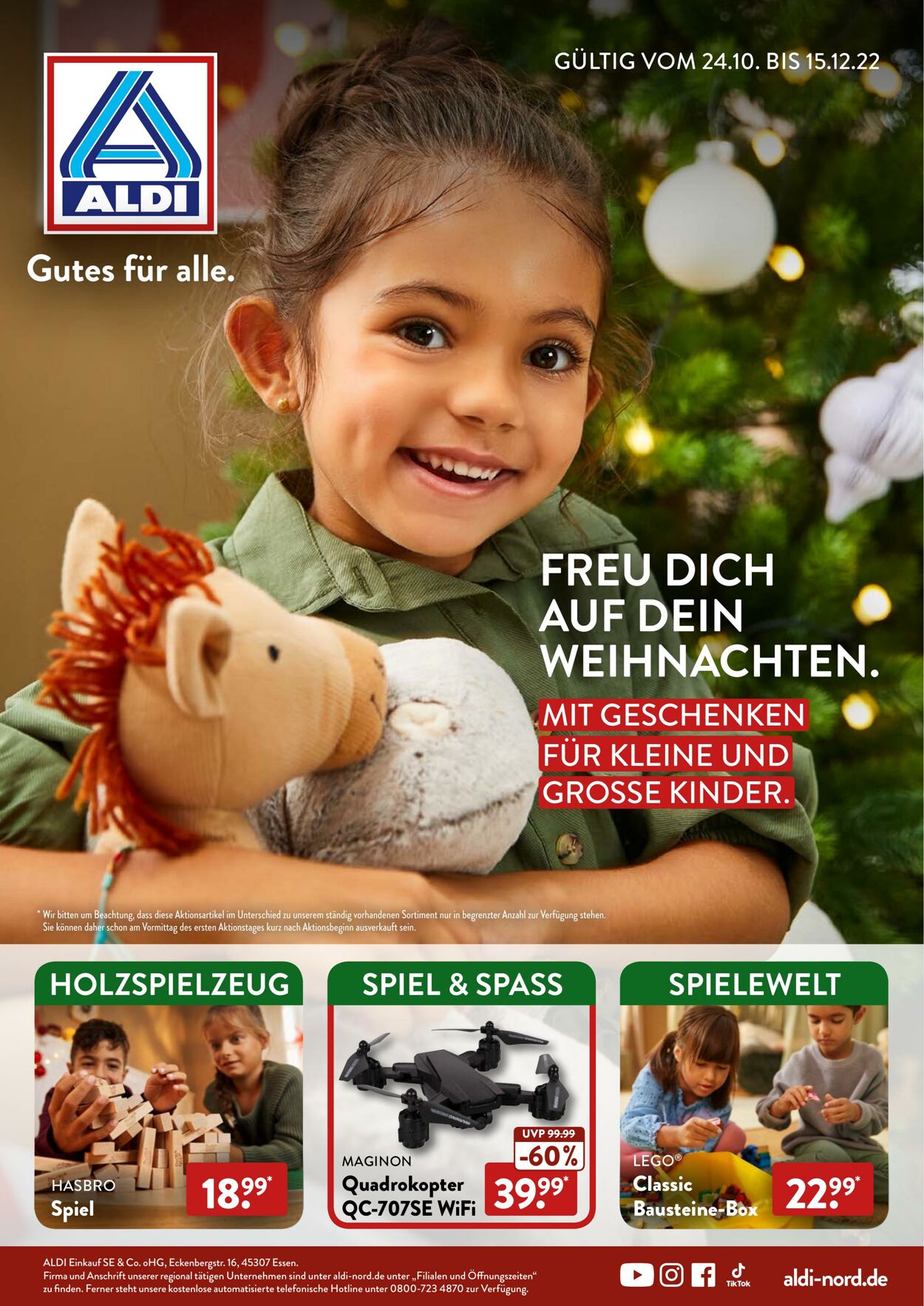 Prospekt Aldi-Nord 24.10.2022 - 15.12.2022