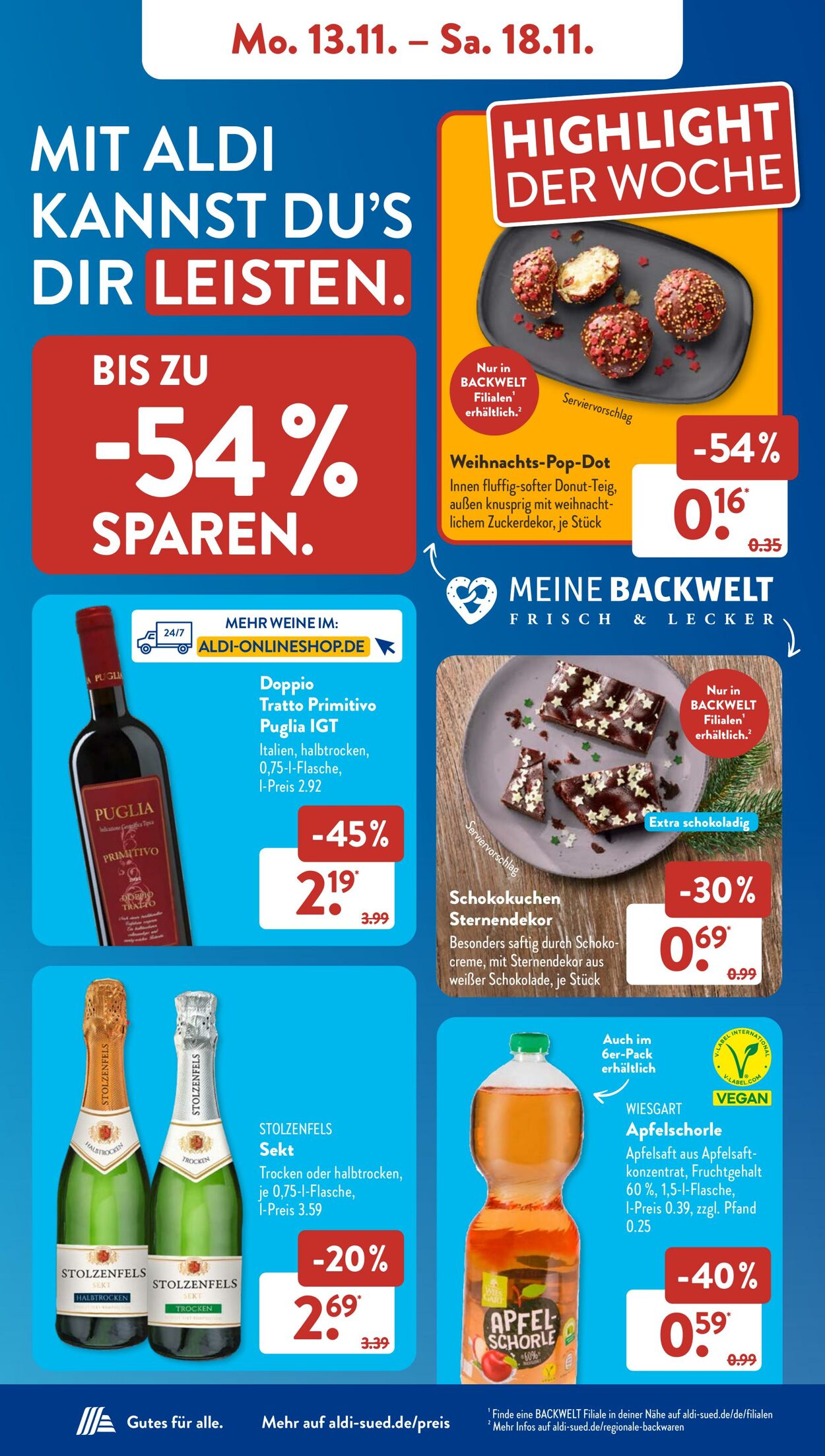 Prospekt ALDI SÜD 13.11.2023 - 18.11.2023