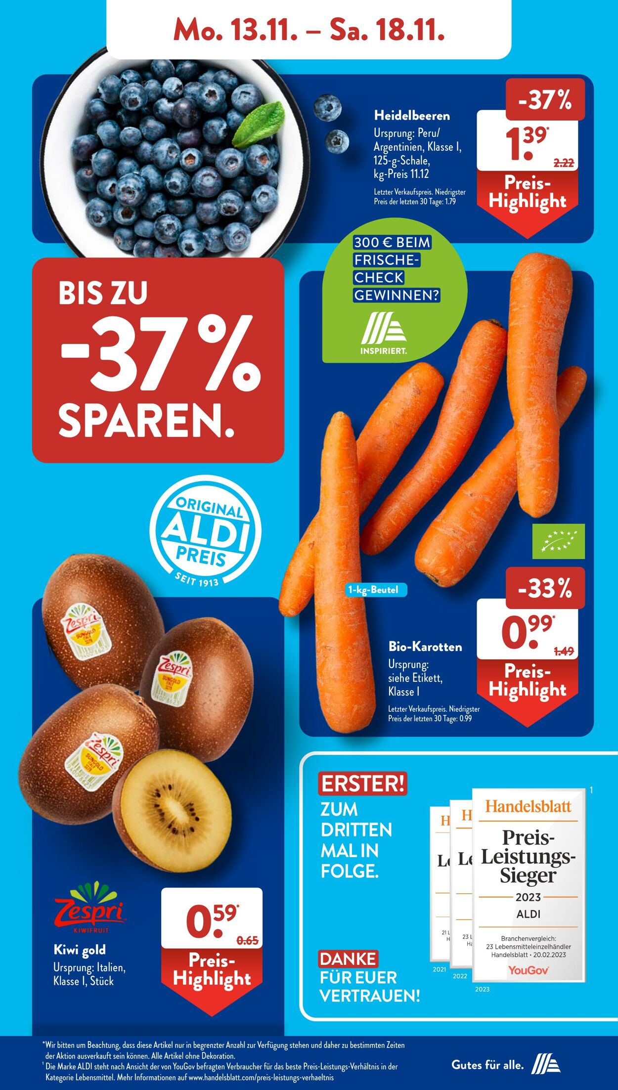 Prospekt ALDI SÜD 13.11.2023 - 18.11.2023