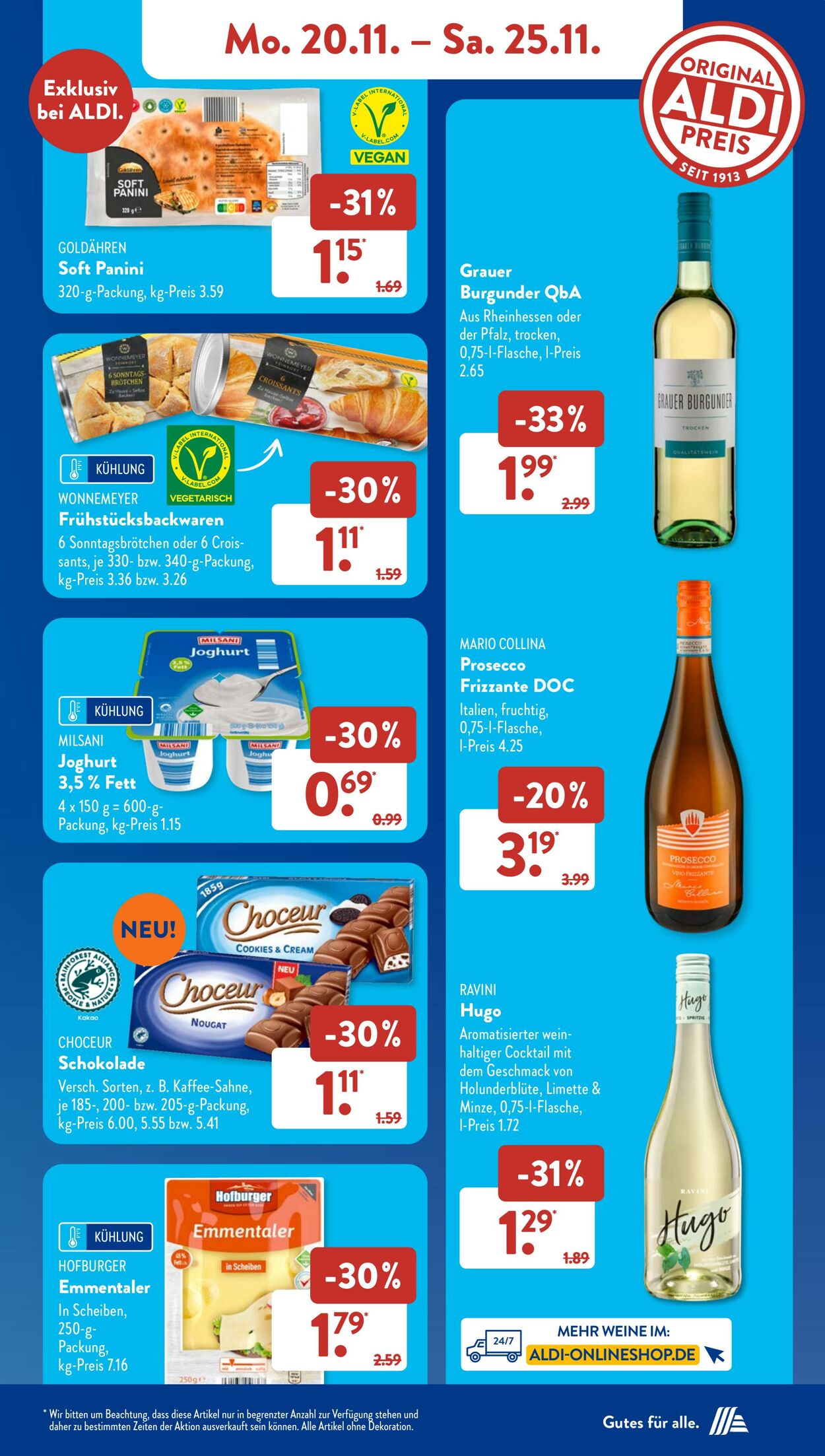 Prospekt ALDI SÜD 20.11.2023 - 25.11.2023