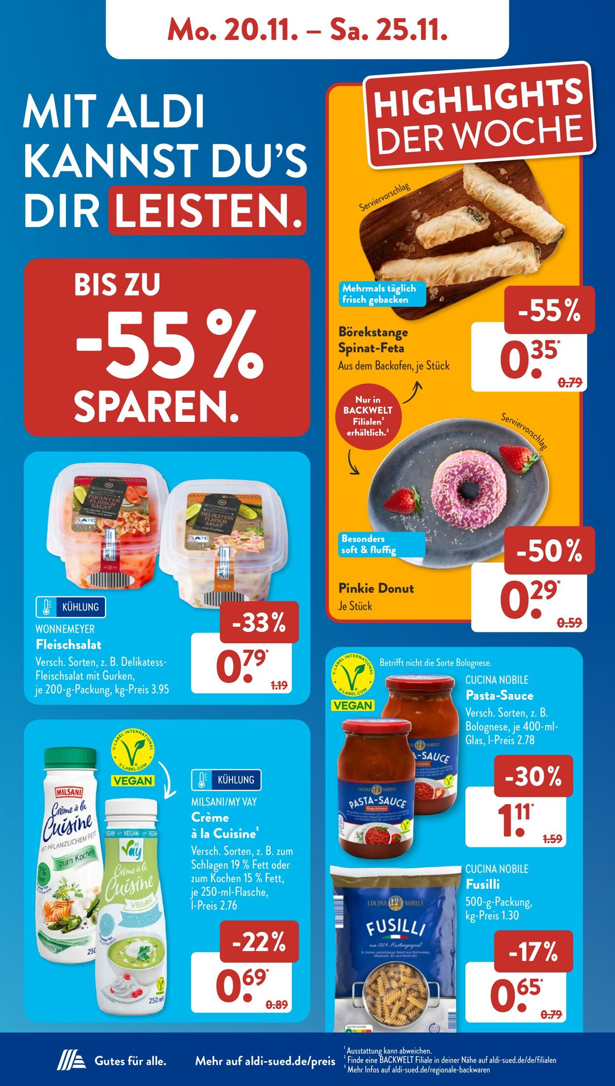 Prospekt ALDI SÜD 20.11.2023 - 25.11.2023