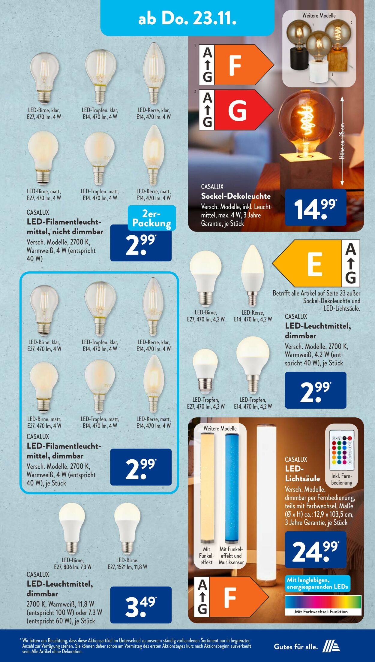 Prospekt ALDI SÜD 20.11.2023 - 25.11.2023