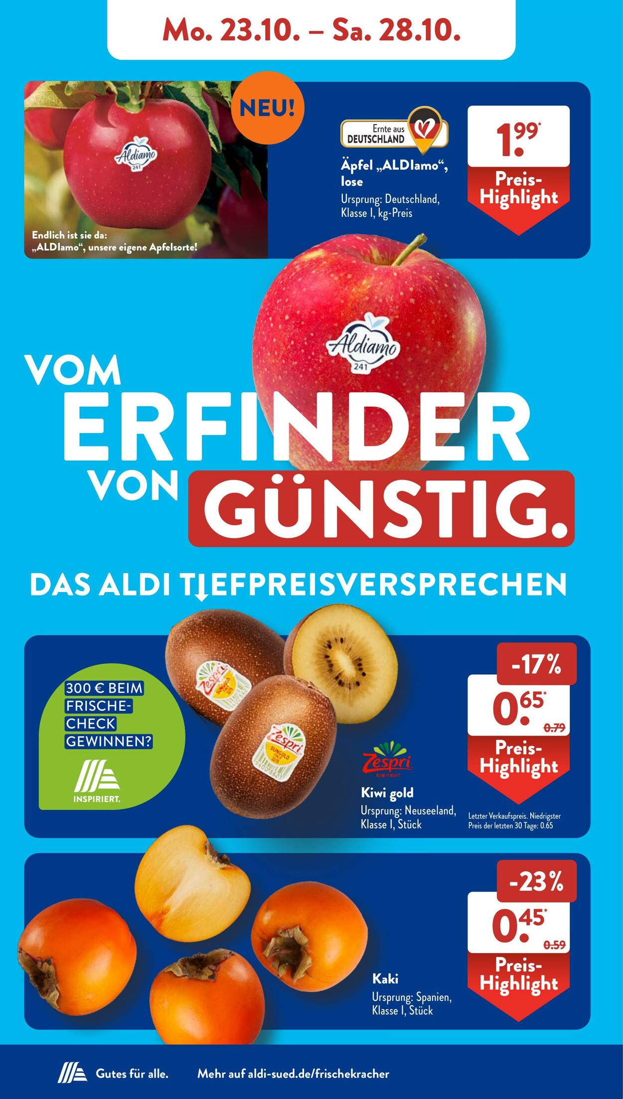 Prospekt ALDI SÜD 23.10.2023 - 28.10.2023