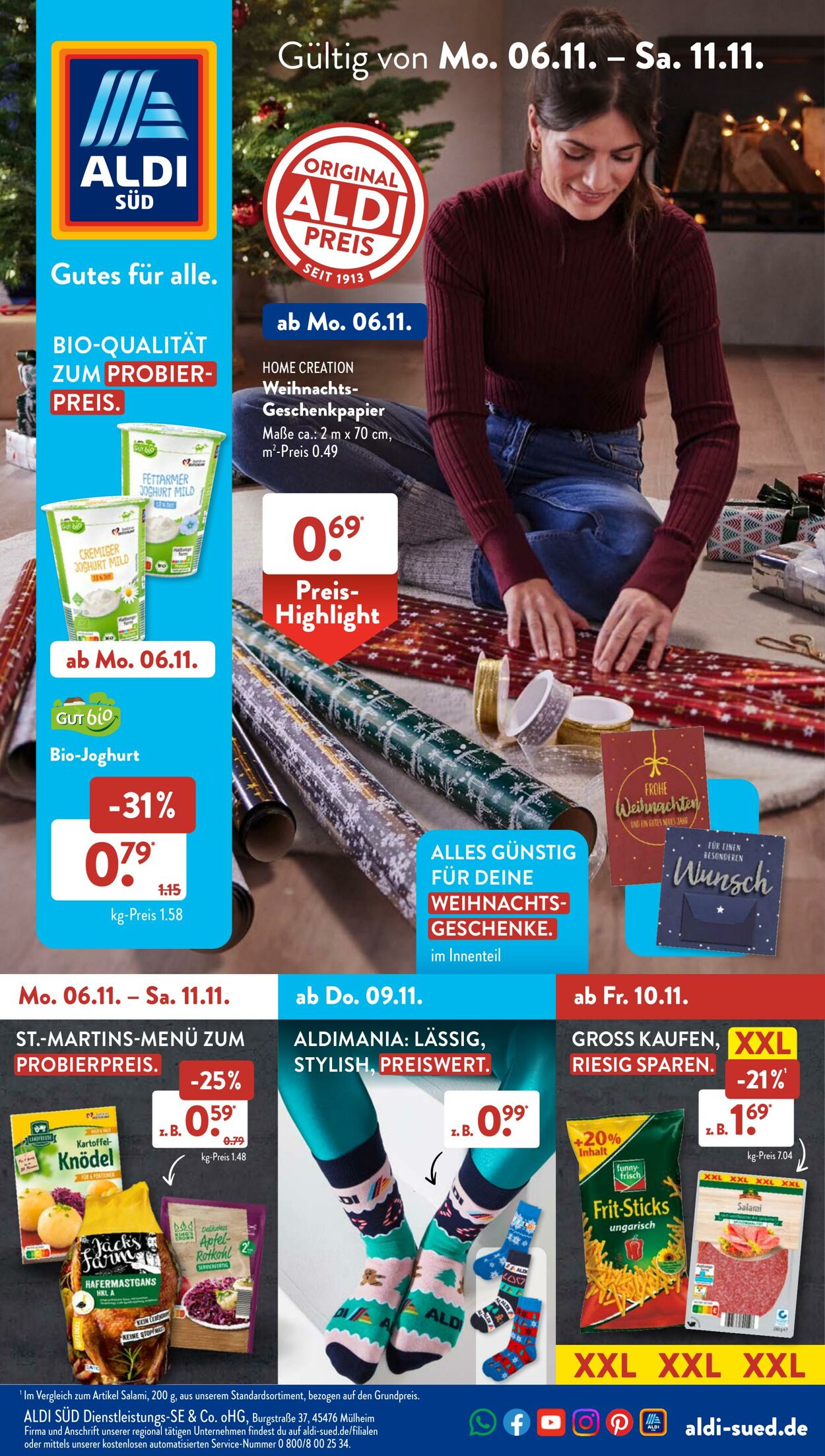 Prospekt ALDI SÜD 06.11.2023 - 11.11.2023