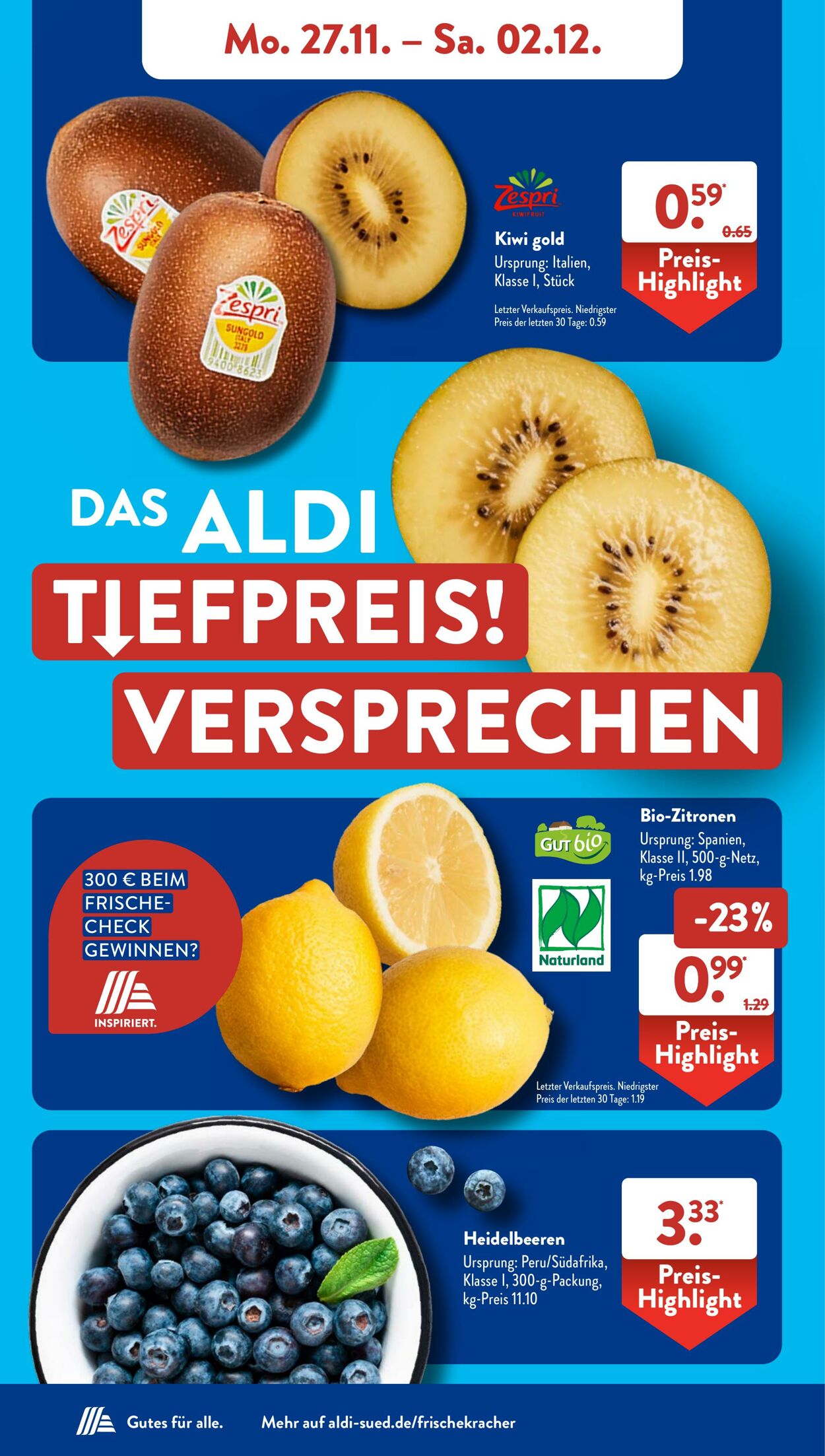 Prospekt ALDI SÜD 27.11.2023 - 02.12.2023