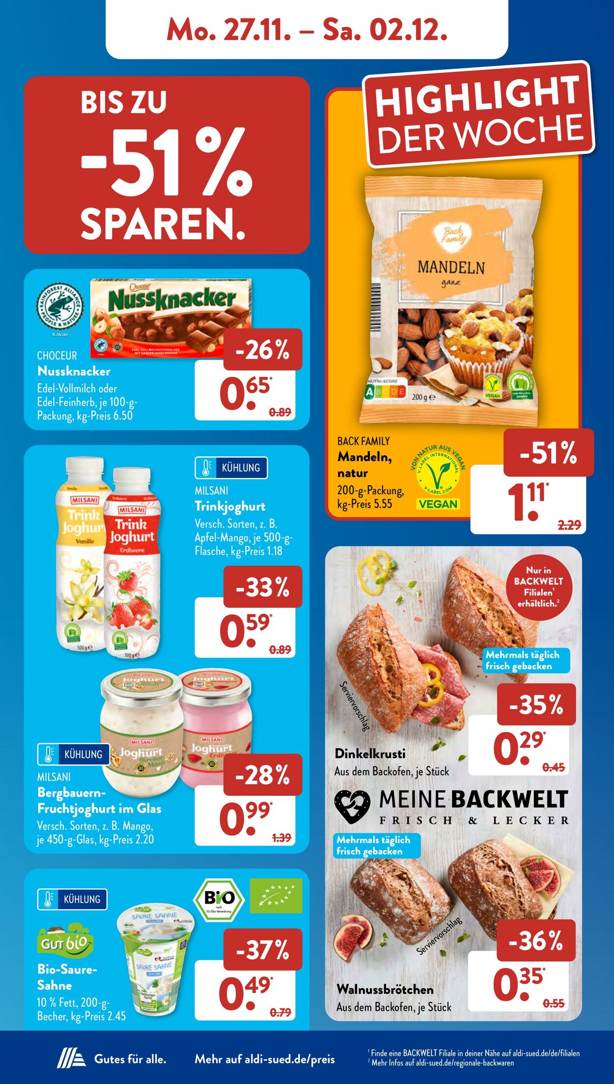 Prospekt ALDI SÜD 27.11.2023 - 02.12.2023