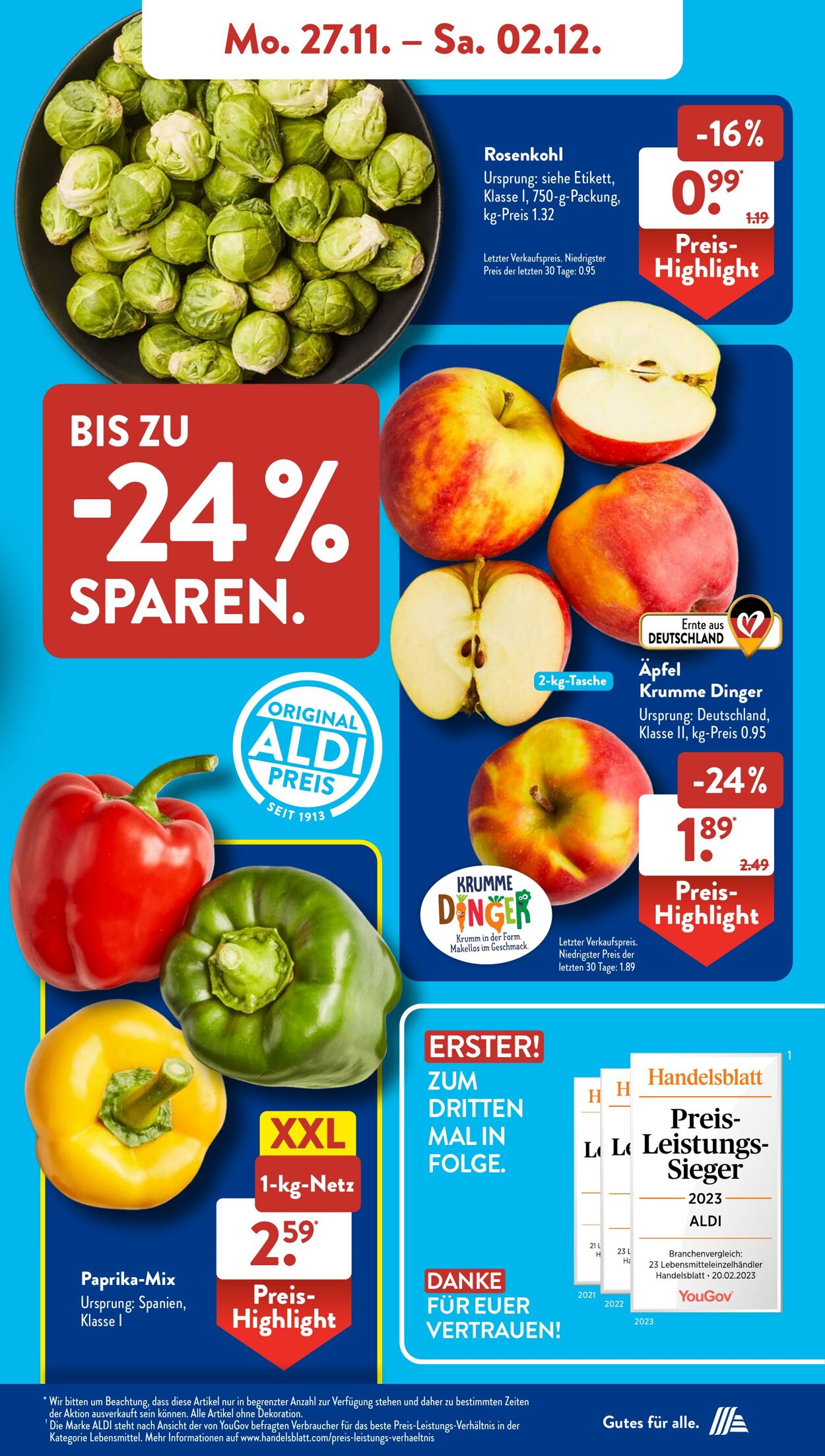 Prospekt ALDI SÜD 27.11.2023 - 02.12.2023