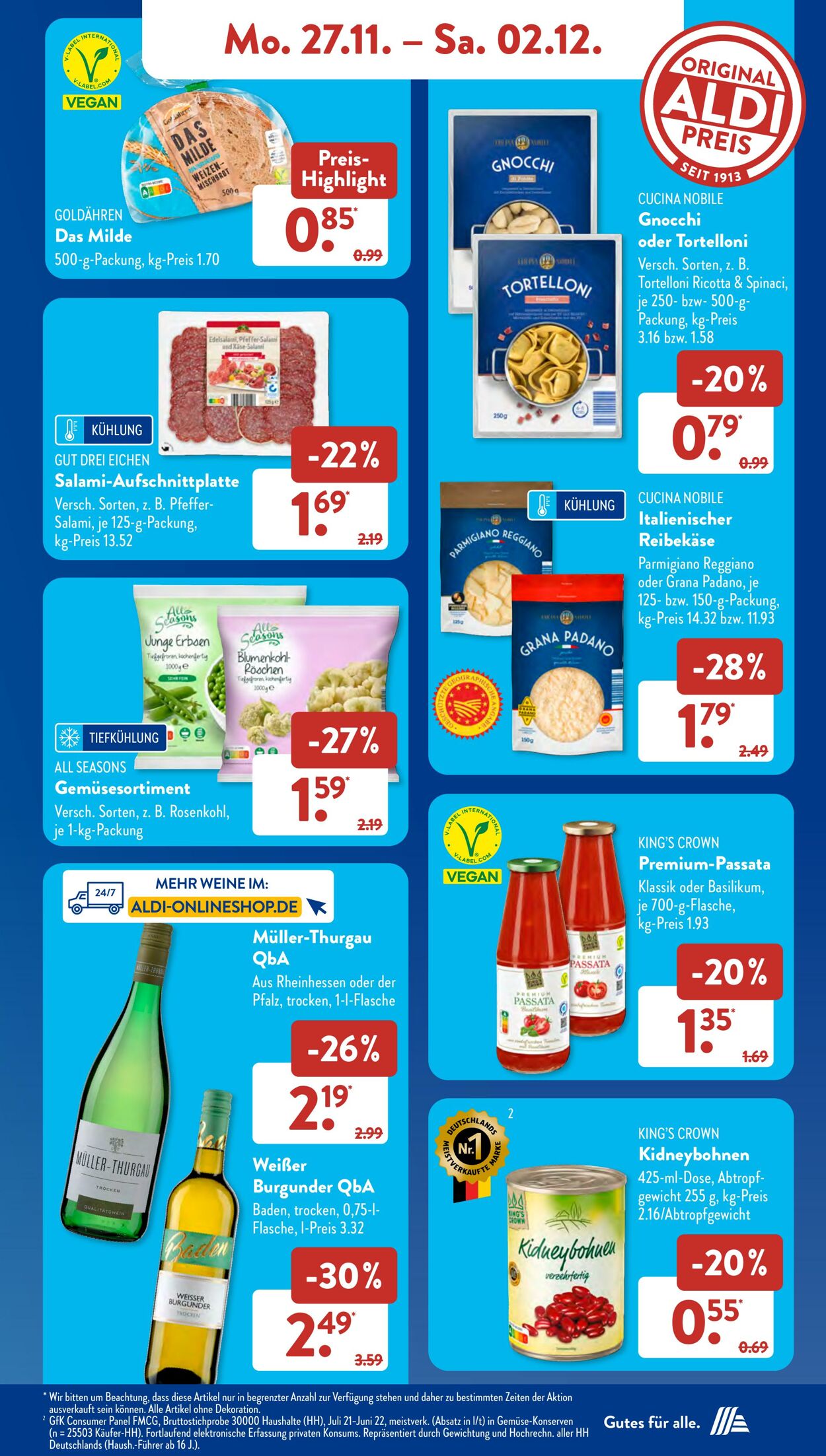 Prospekt ALDI SÜD 27.11.2023 - 02.12.2023