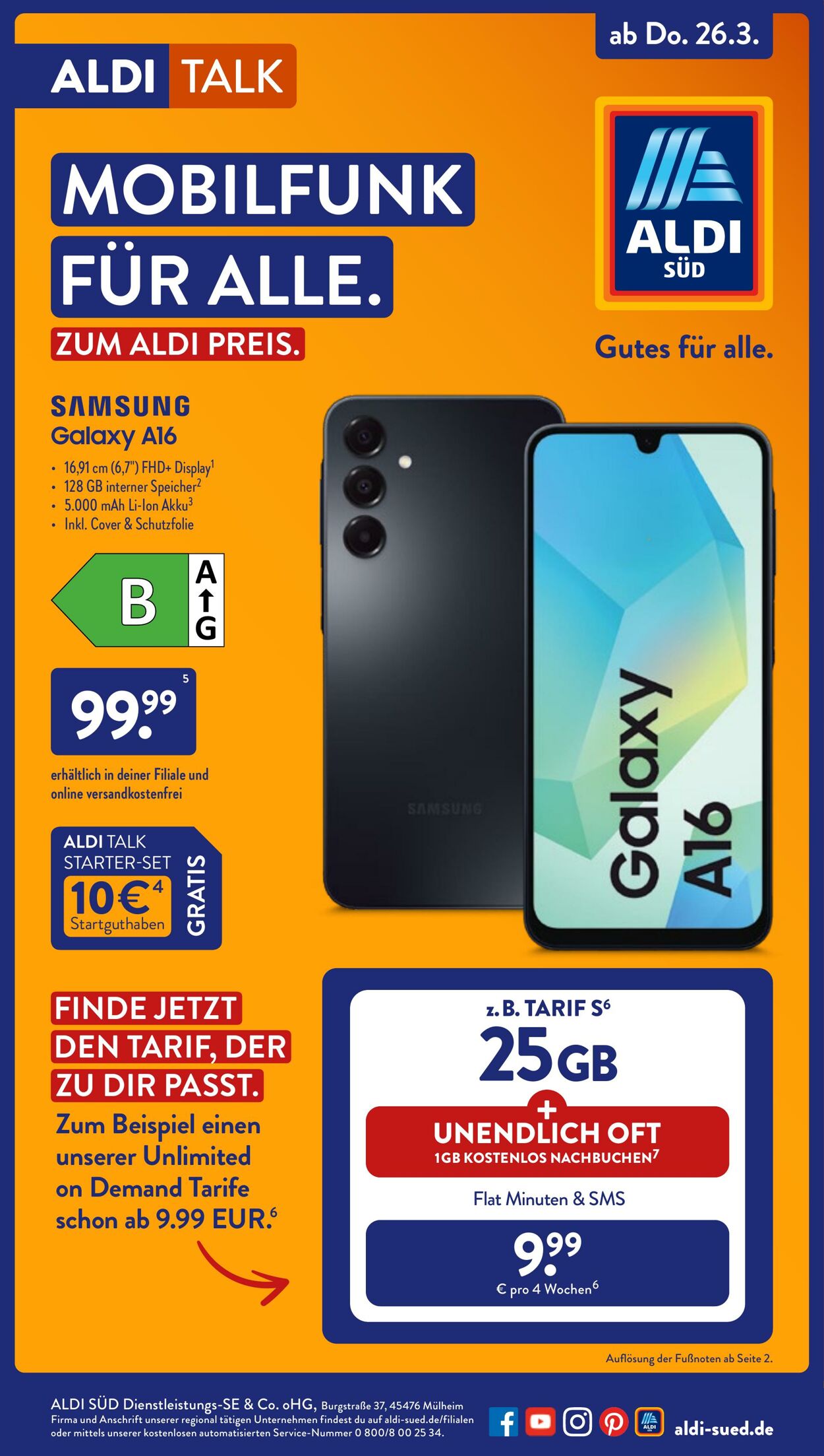 Prospekt ALDI SÜD 29.03.2026 - 06.04.2026