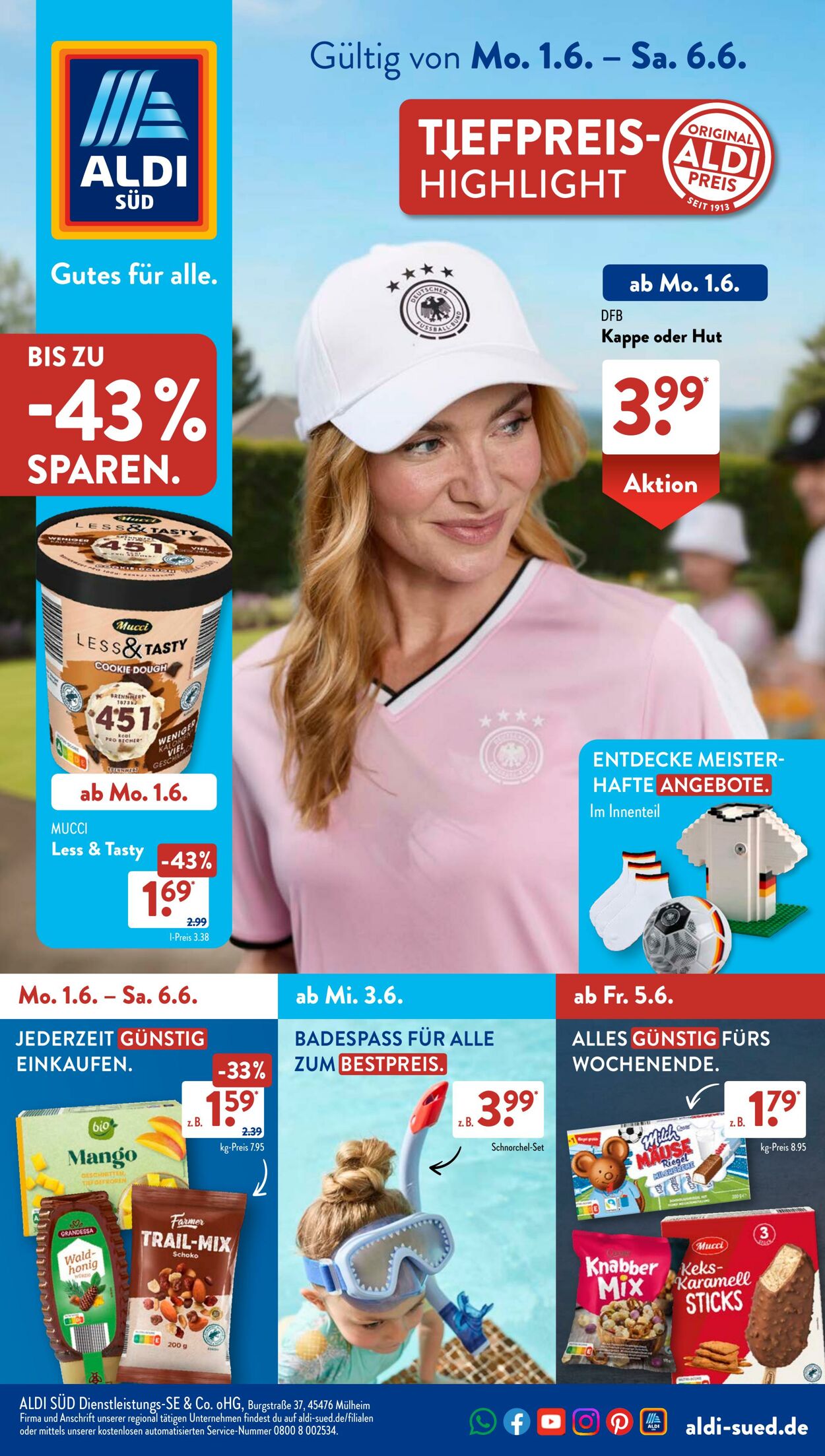 Prospekt ALDI SÜD - ALDI SÜD Prospekt: aktuelle Angebote - Seite 1 26 Mai, 2026 - 3 Jun, 2026