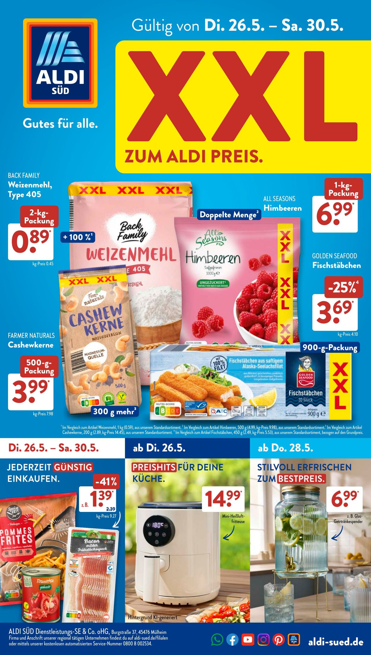 Prospekt ALDI SÜD - ALDI SÜD Prospekt: aktuelle Angebote - Seite 1 18 Mai, 2026 - 26 Mai, 2026