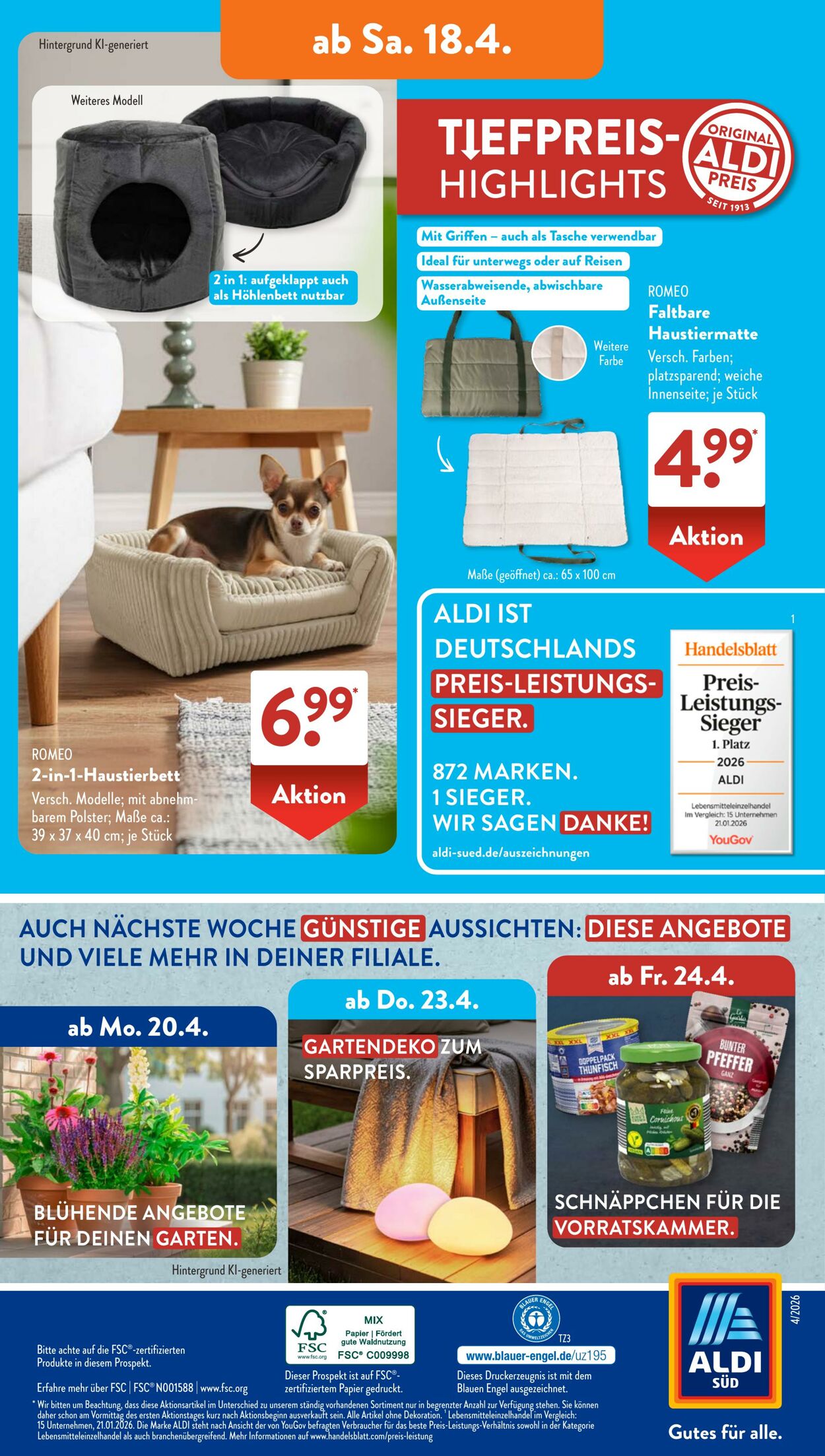 Prospekt ALDI SÜD 16.04.2026 - 24.04.2026