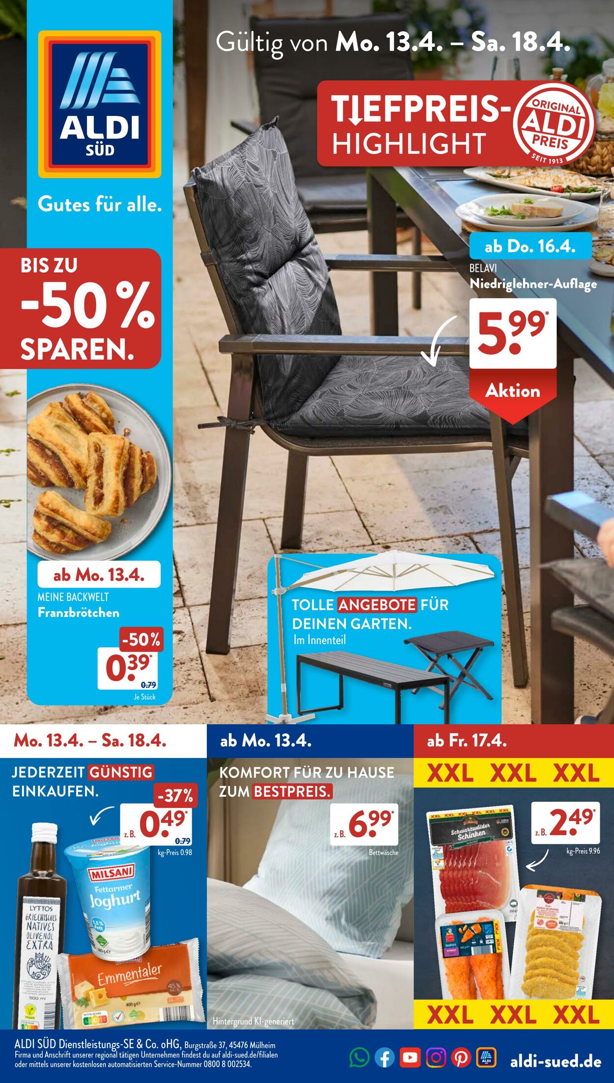 Prospekt ALDI SÜD 16.04.2026 - 24.04.2026