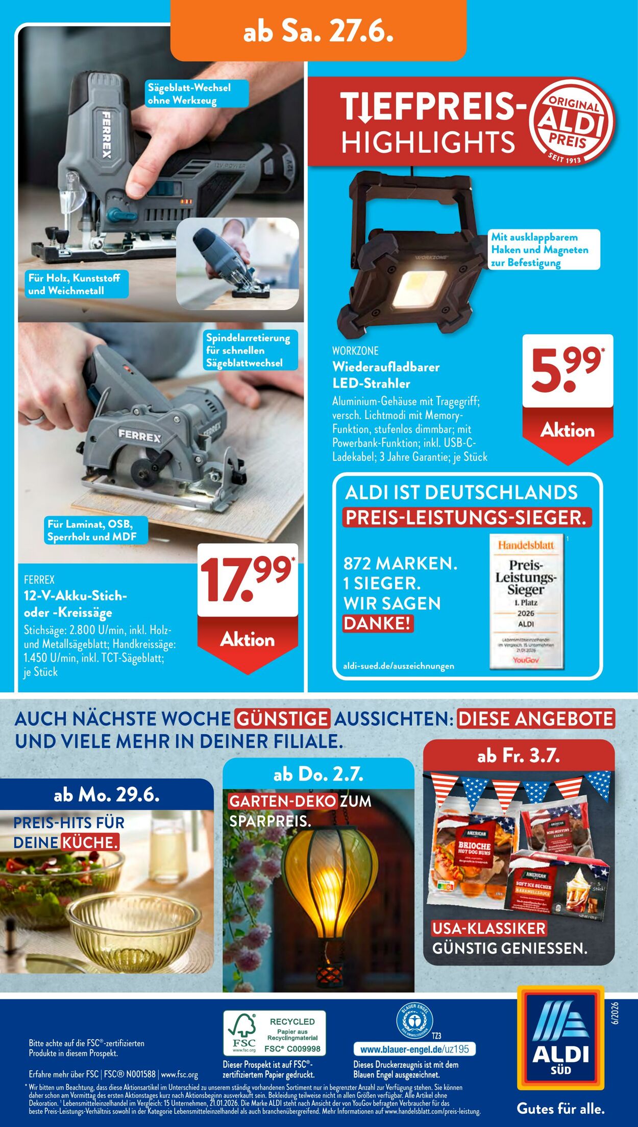 Prospekt ALDI SÜD 16.06.2026 - 24.06.2026