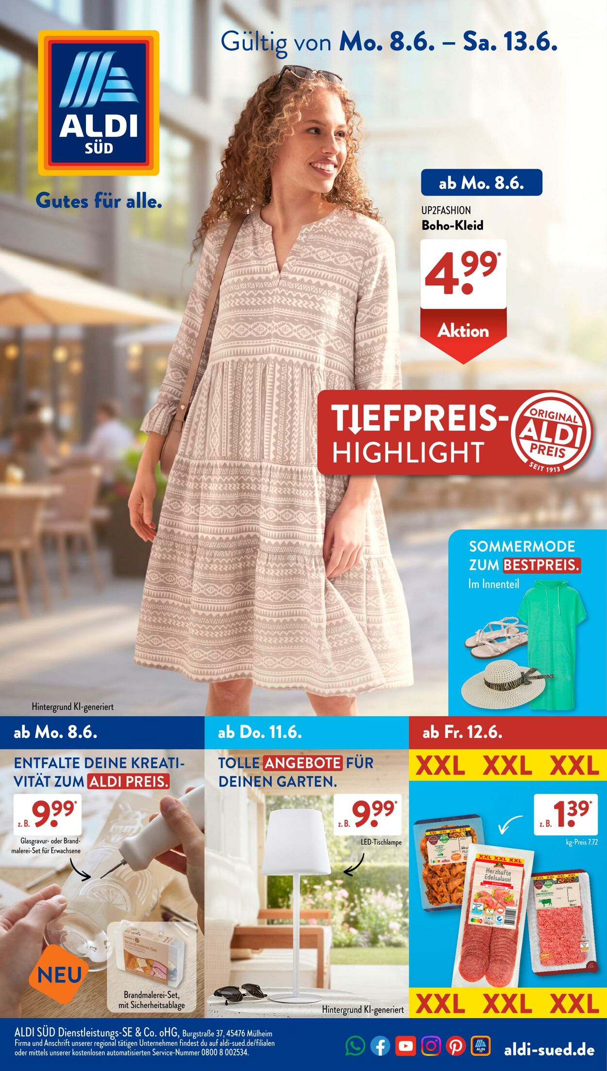Prospekt ALDI SÜD - ALDI SÜD Prospekt: aktuelle Angebote - Seite 1 26 Mai, 2026 - 3 Jun, 2026