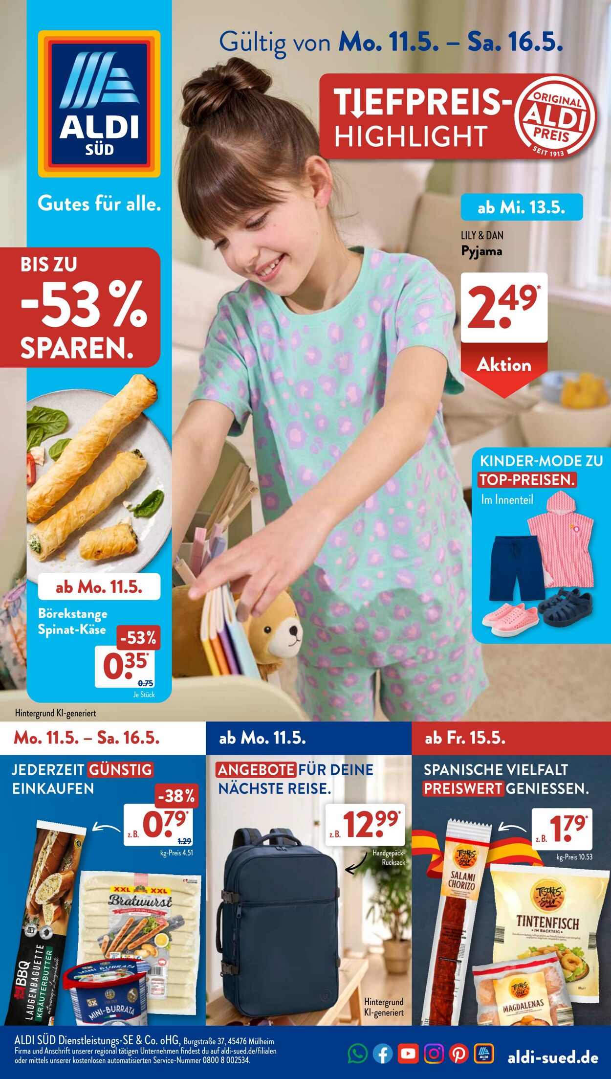 Prospekt ALDI SÜD - ALDI SÜD Prospekt: aktuelle Angebote - Seite 1 6 Mai, 2026 - 14 Mai, 2026