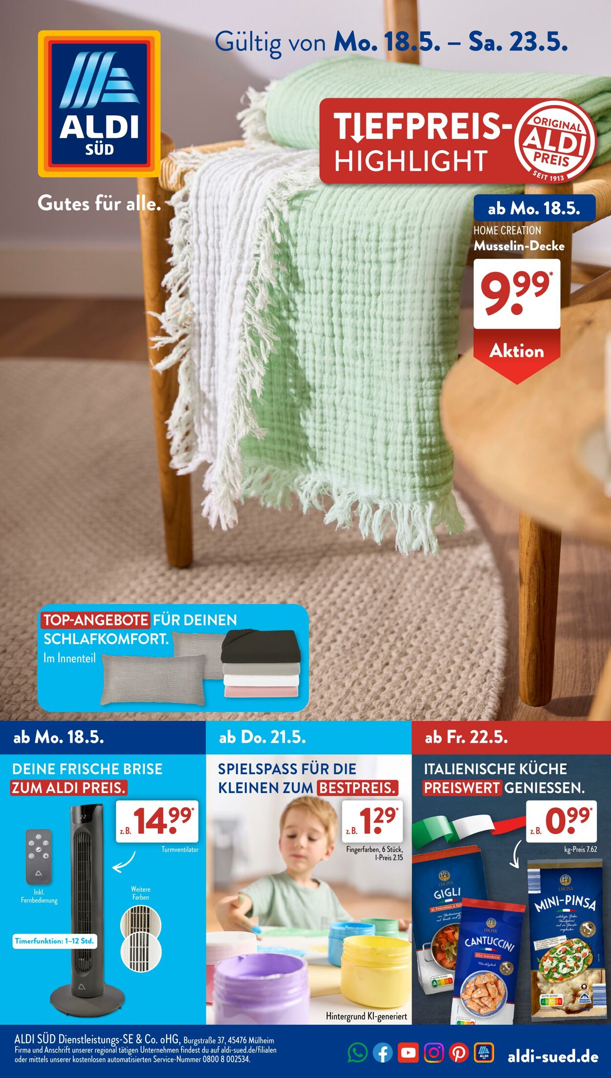 Prospekt ALDI SÜD - ALDI SÜD Prospekt: aktuelle Angebote - Seite 1 6 Mai, 2026 - 14 Mai, 2026
