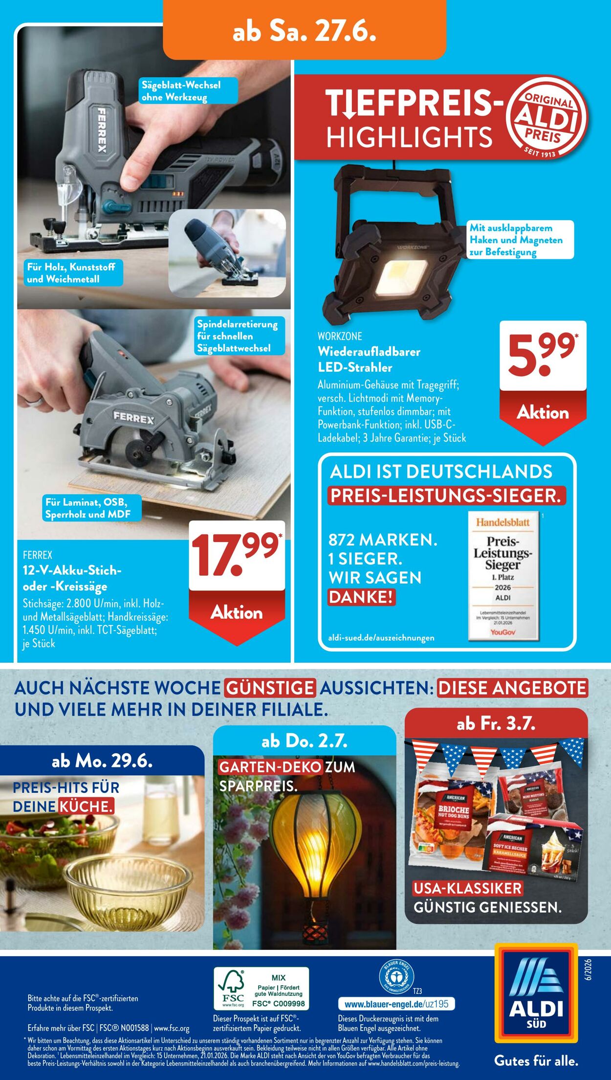 Prospekt ALDI SÜD 23.06.2026 - 01.07.2026