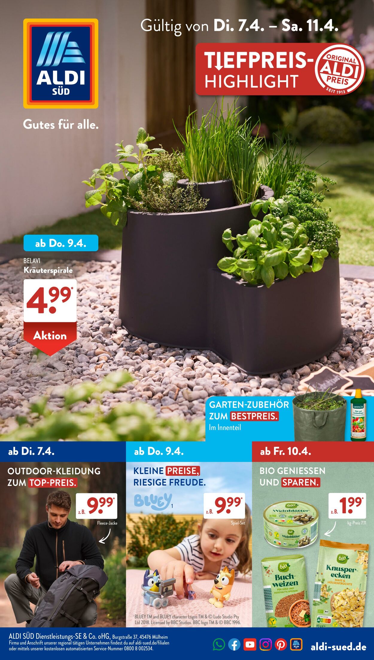 Prospekt ALDI SÜD - ALDI SÜD Prospekt: aktuelle Angebote - Seite 1 26 Mär, 2026 - 3 Apr, 2026