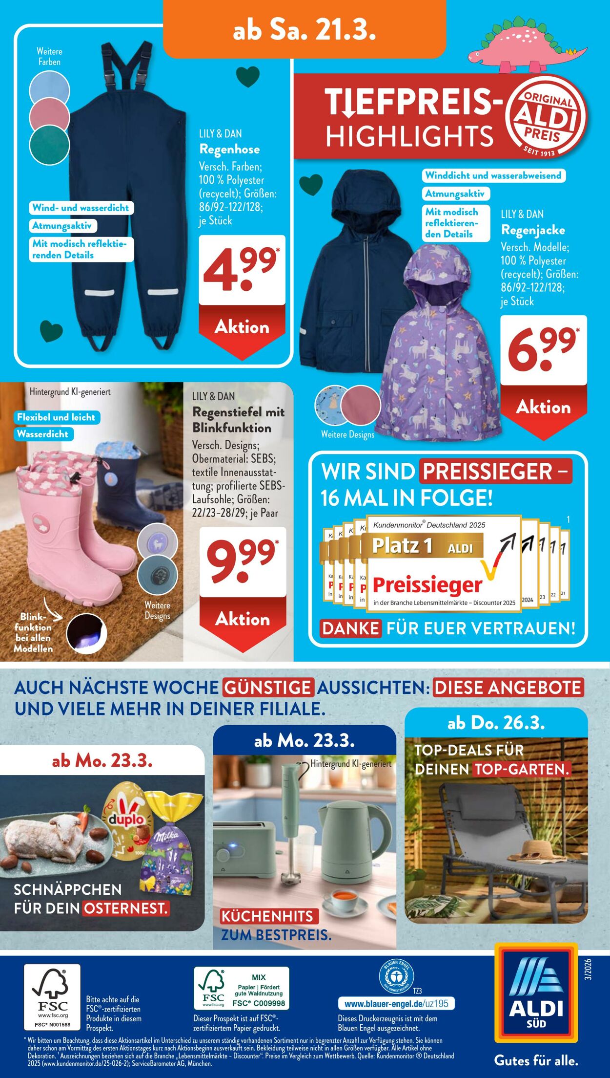 Prospekt ALDI SÜD 21.03.2026 - 29.03.2026