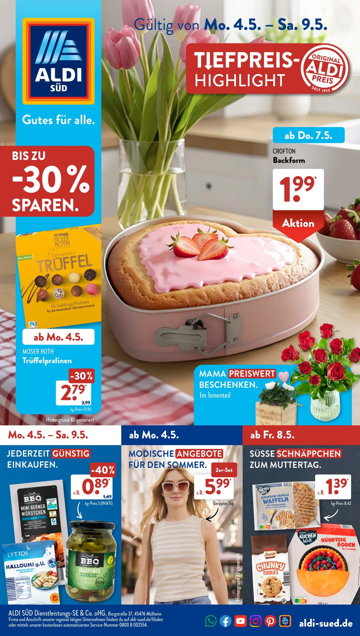 Prospekt ALDI SÜD - ALDI SÜD Prospekt: aktuelle Angebote - Seite 1 6 Mai, 2026 - 14 Mai, 2026