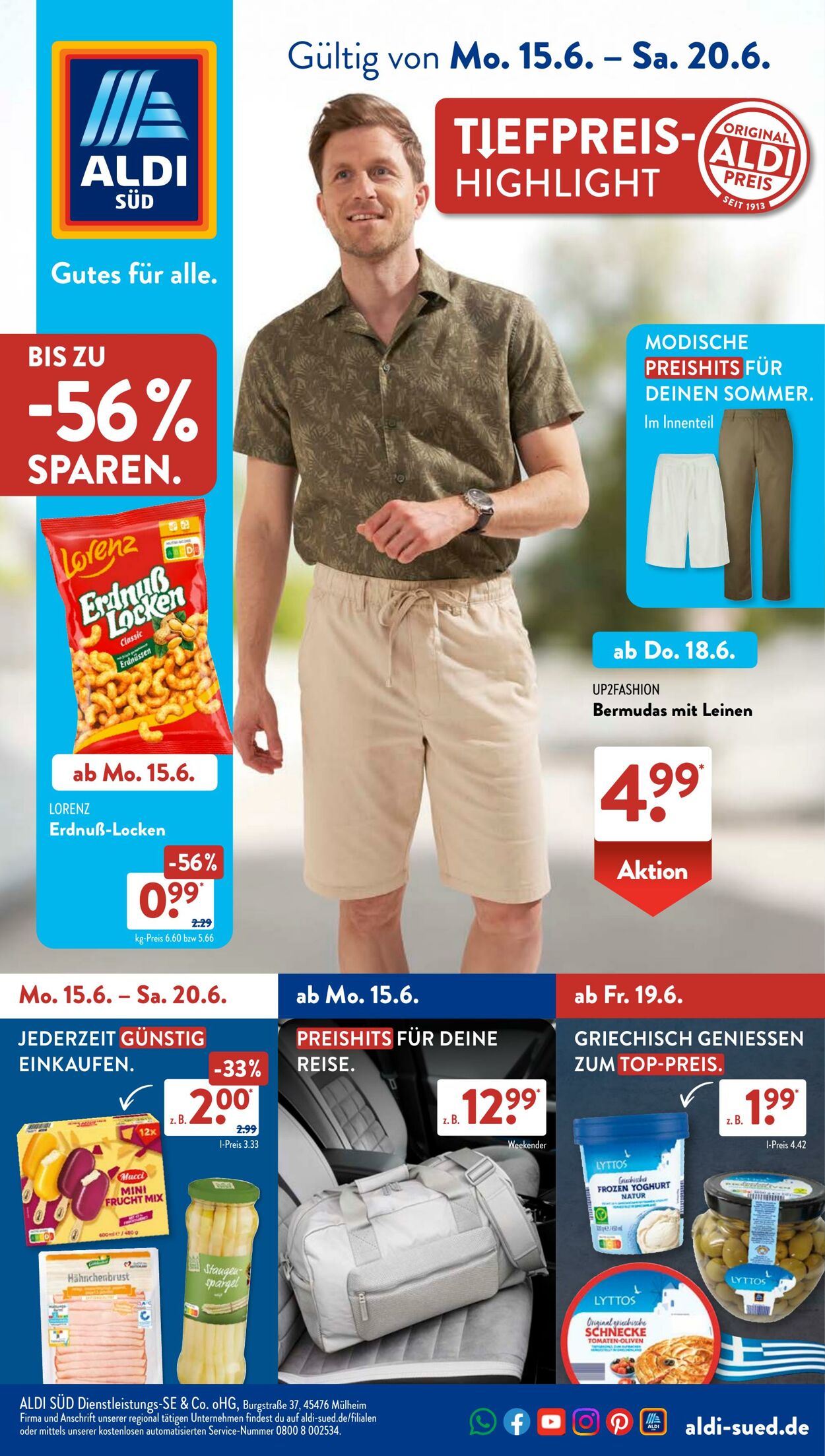 Prospekt ALDI SÜD - ALDI SÜD Prospekt: aktuelle Angebote - Seite 1 11 Jun, 2026 - 19 Jun, 2026