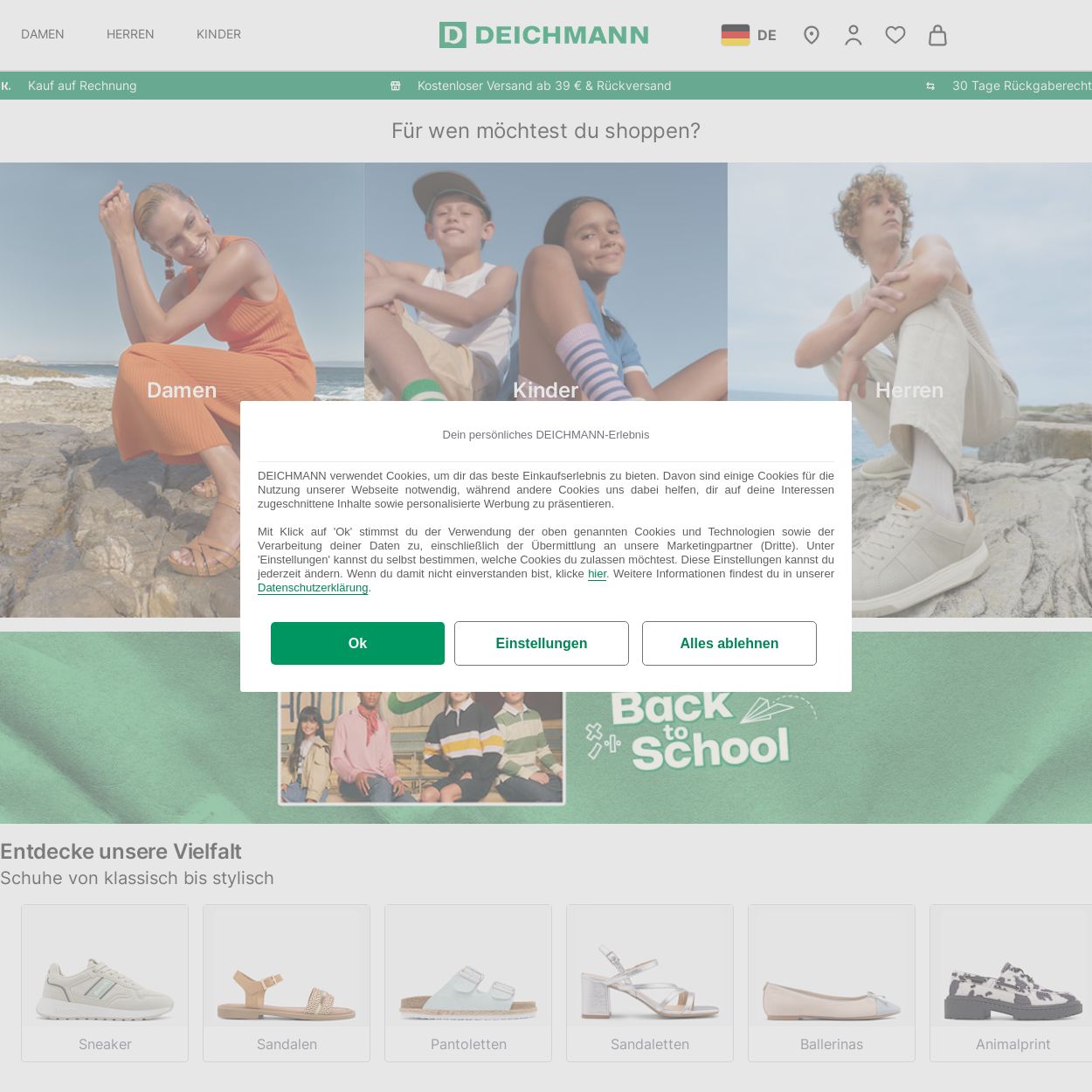 Prospekt Deichmann 18.08.2025 - 27.08.2025