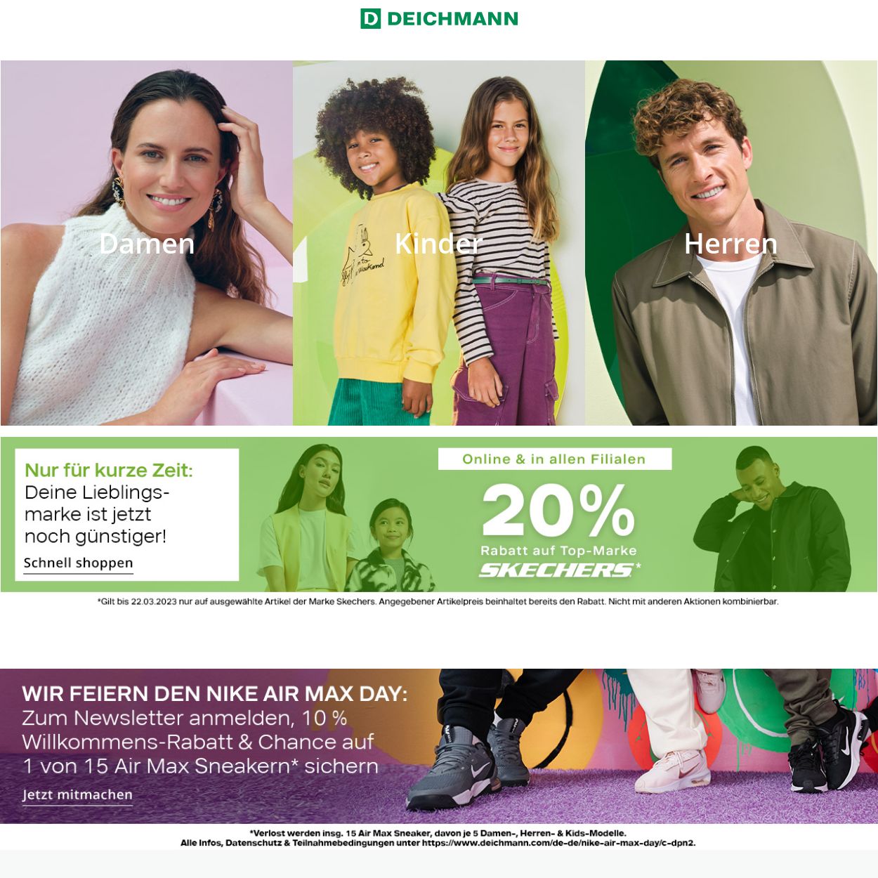 Prospekt Deichmann 20.03.2023 - 29.03.2023