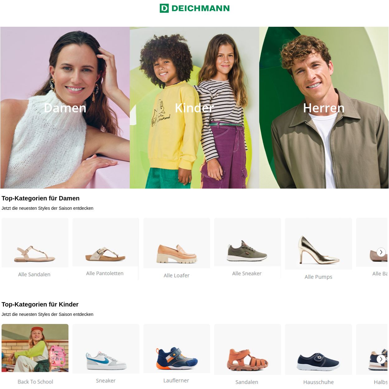 Prospekt Deichmann 28.08.2023 - 06.09.2023