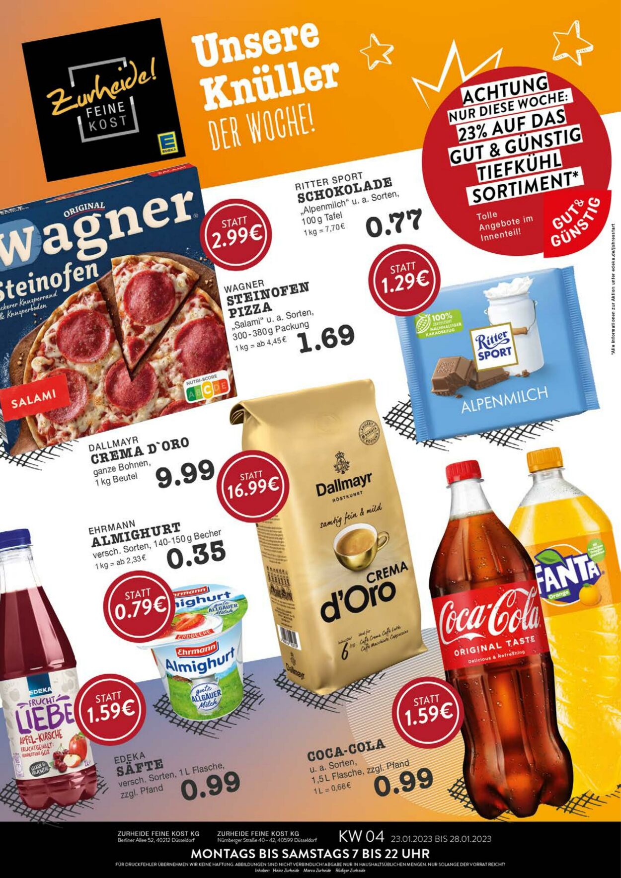 Prospekt Edeka 23.01.2023 - 28.01.2023