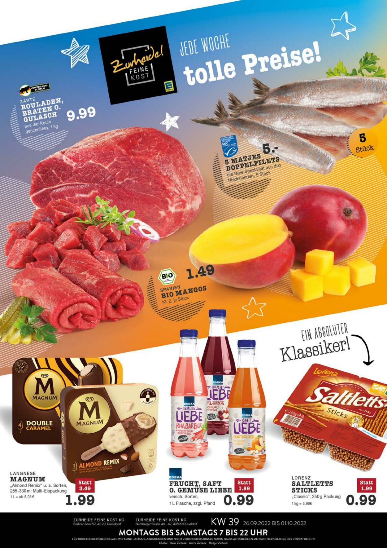 Prospekt Edeka 26.09.2022 - 01.10.2022