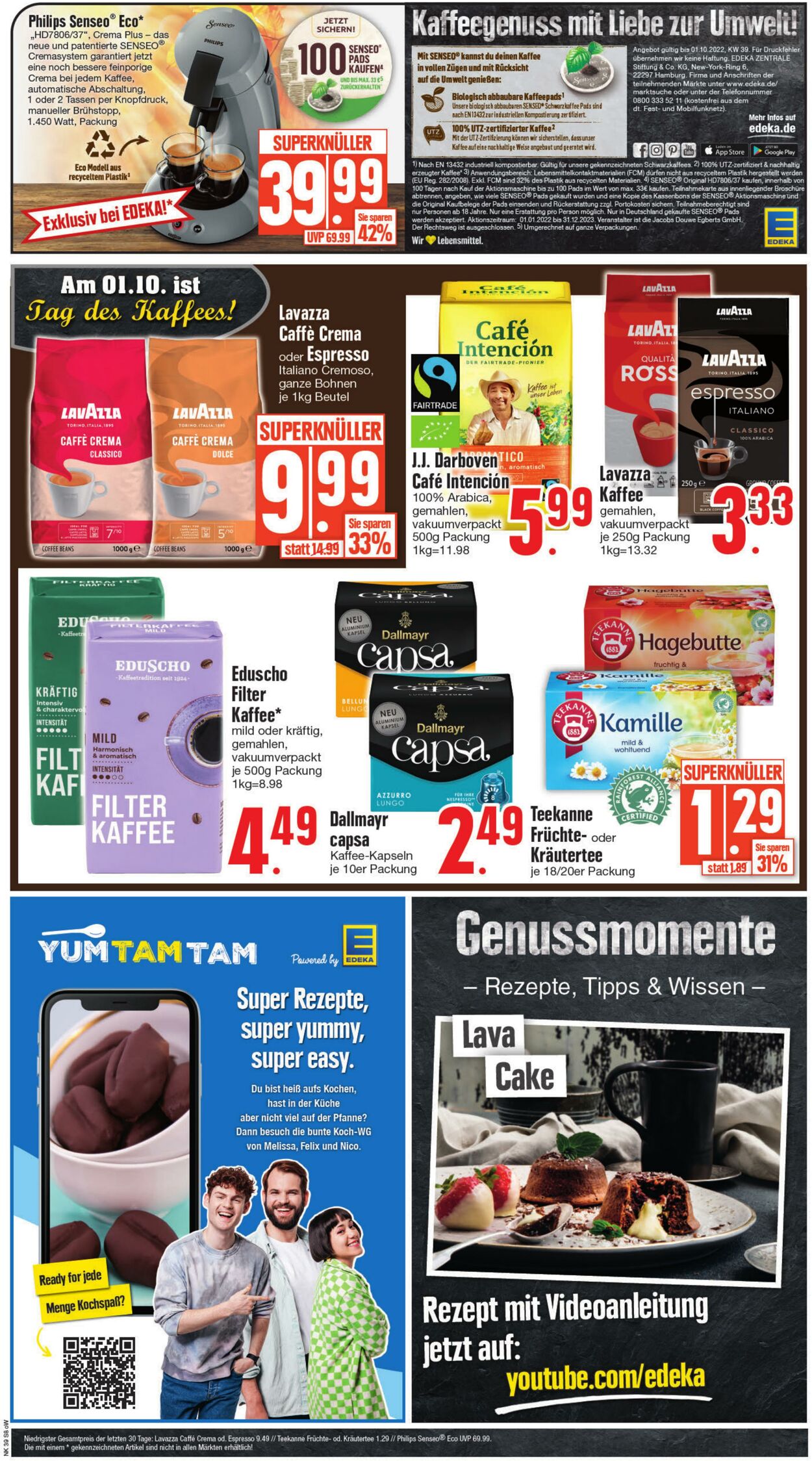 Prospekt Edeka 26.09.2022 - 01.10.2022