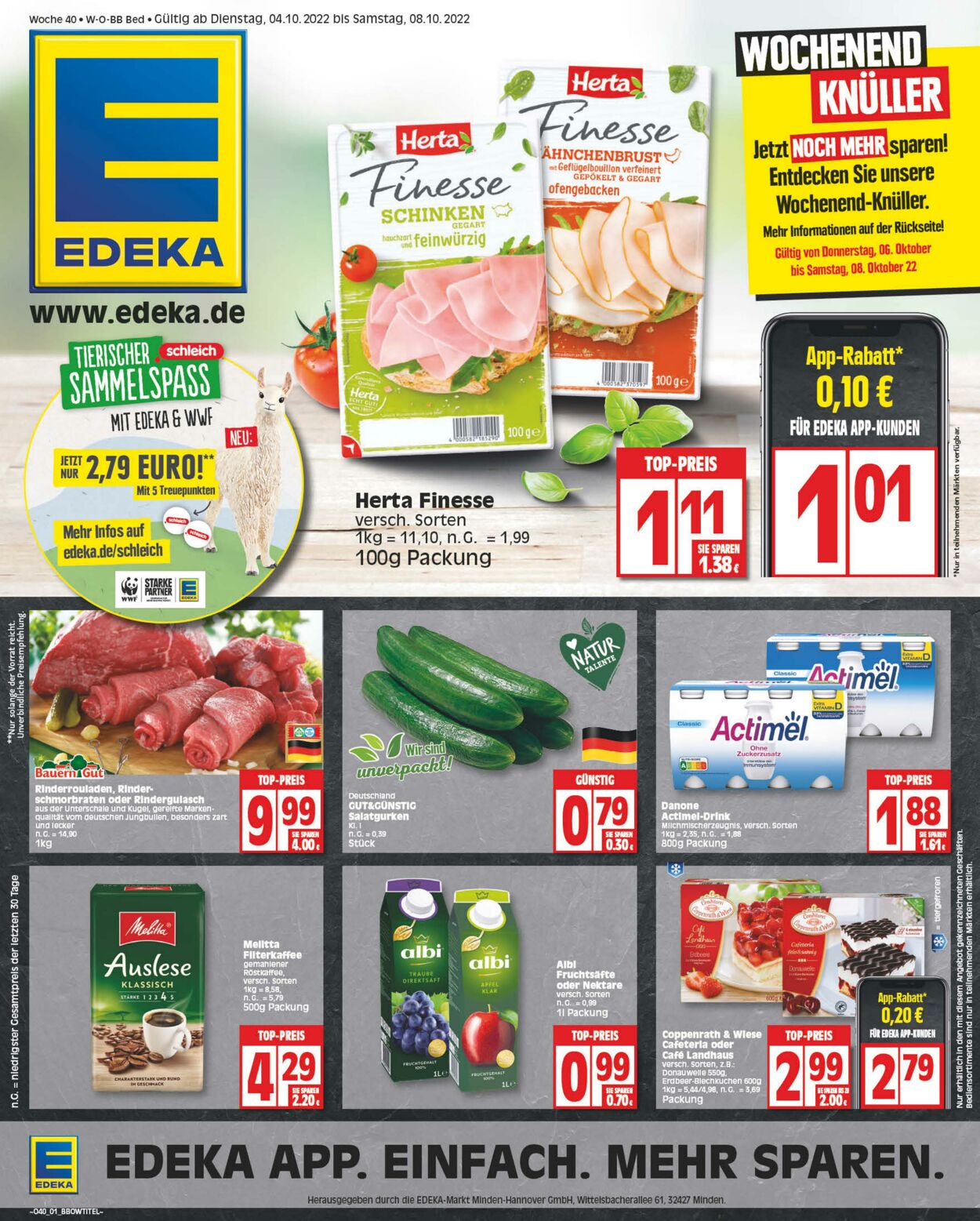 Prospekt Edeka 04.10.2022 - 08.10.2022