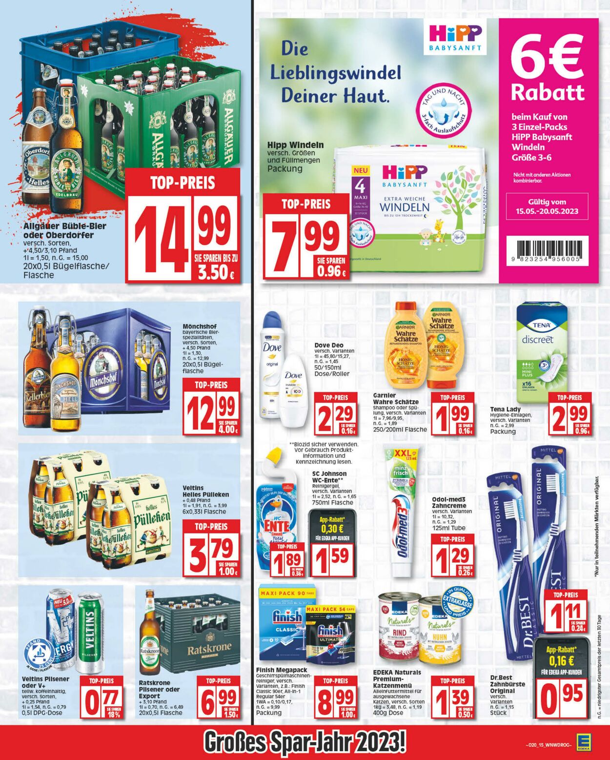 Prospekt Edeka 15.05.2023 - 20.05.2023