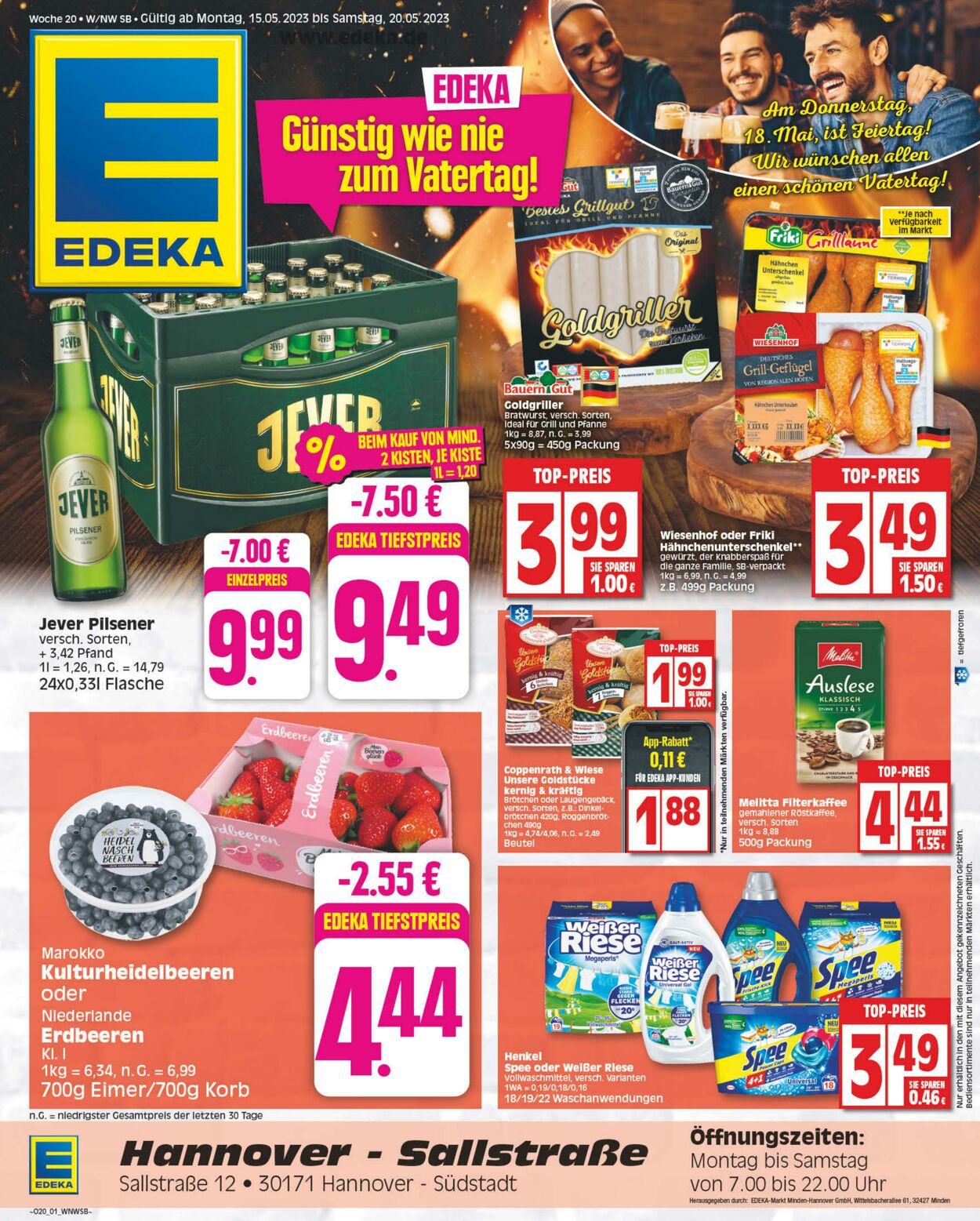 Prospekt Edeka 15.05.2023 - 20.05.2023