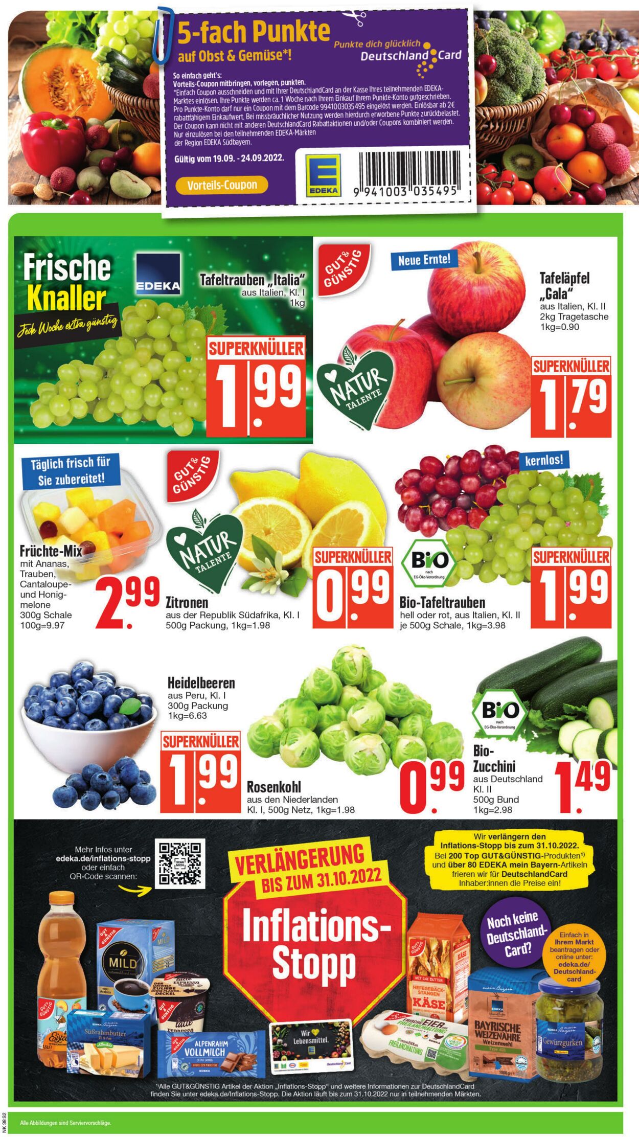 Prospekt Edeka 19.09.2022 - 24.09.2022