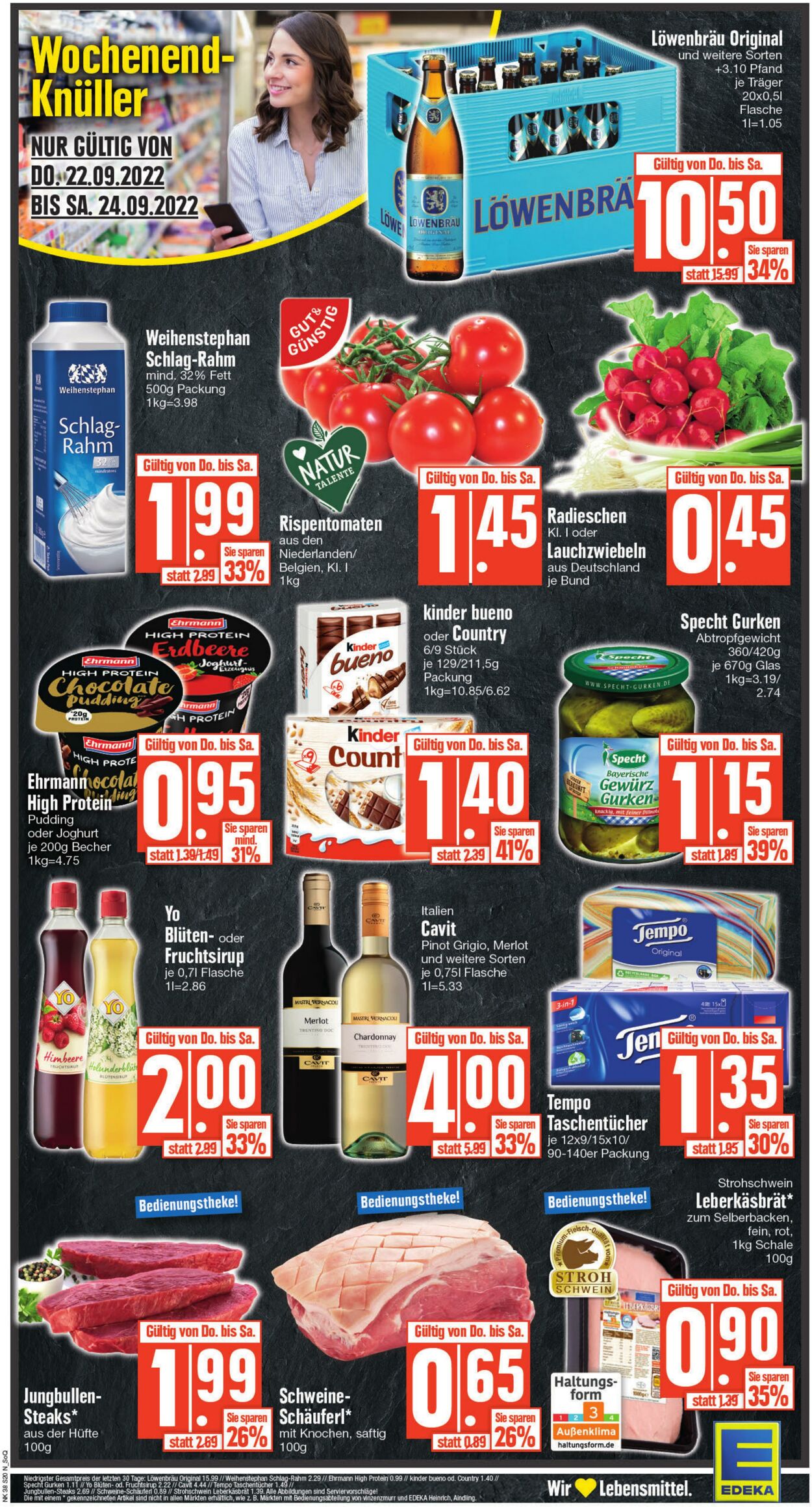 Prospekt Edeka 19.09.2022 - 24.09.2022