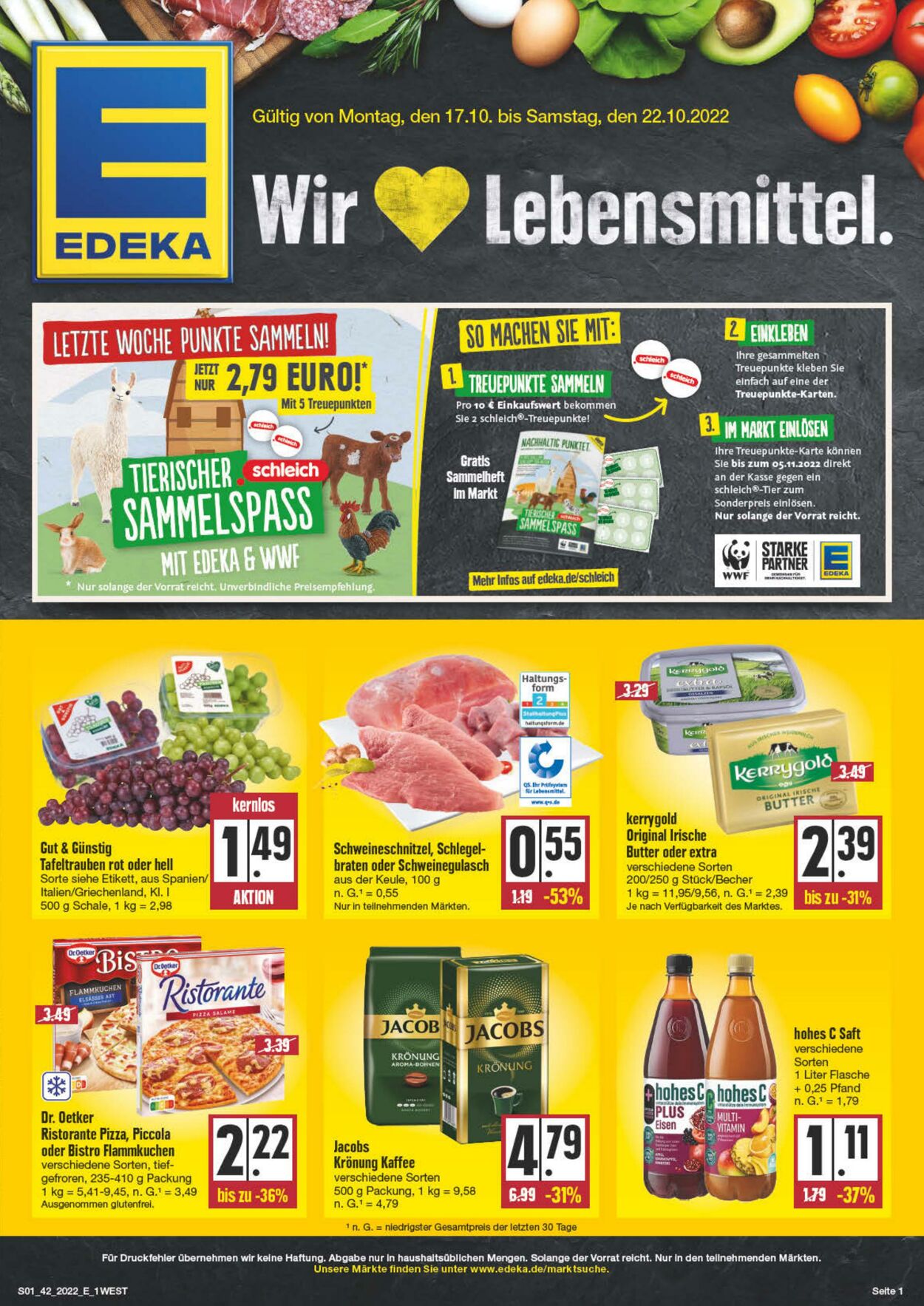 Prospekt Edeka 17.10.2022 - 22.10.2022