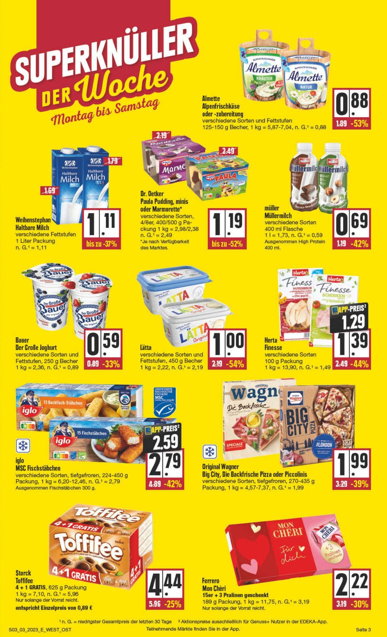 Prospekt Edeka 16.01.2023 - 21.01.2023